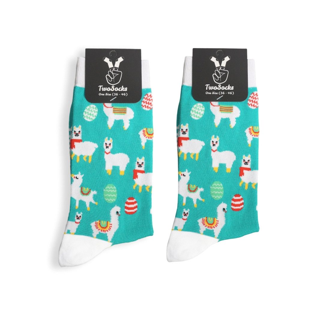 TwoSocks Freizeitsocken Ostern Socken Alpaka Socken Damen & Herren Baumwolle, Einheitsgröße