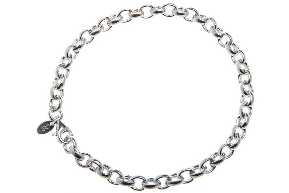 Silberkettenstore Silberarmband Erbskette Armband 5,5mm - 925 Silber, Länge wählbar von 16-25cm
