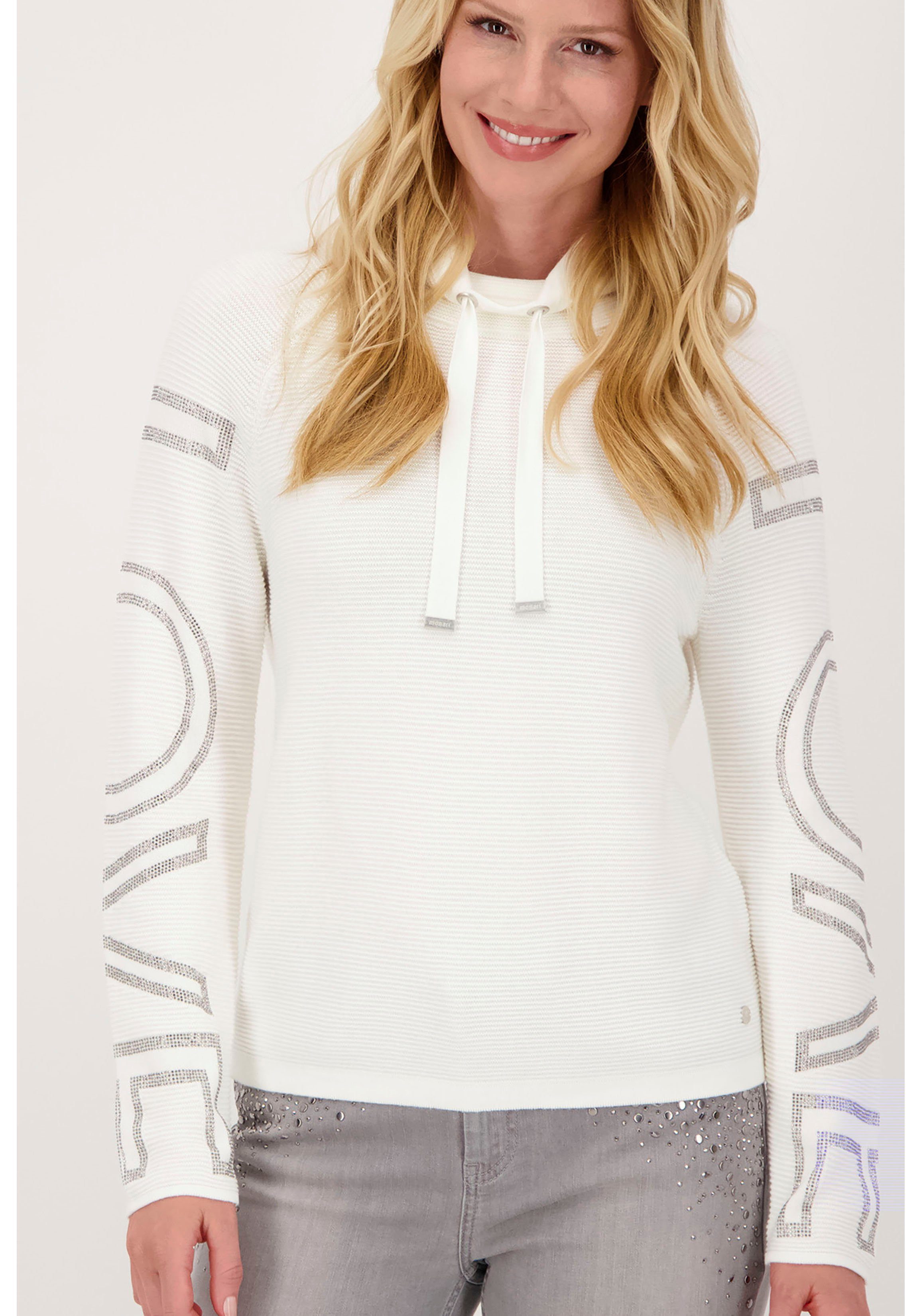 monari pullover grau glitzer