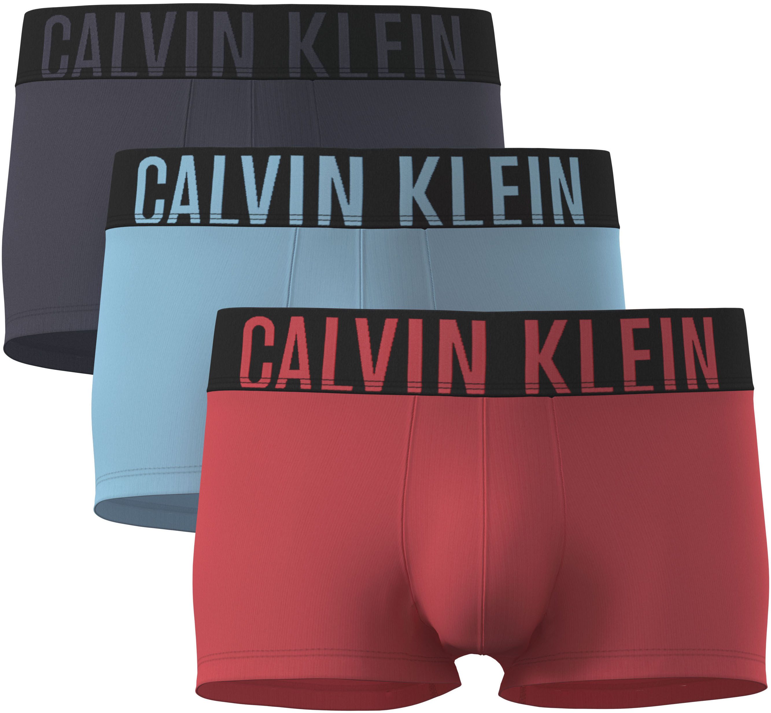 Calvin Klein Underwear Trunk LOW RISE TRUNK 3PK (Packung, 3-St., 3er-Pack) mit Logobund