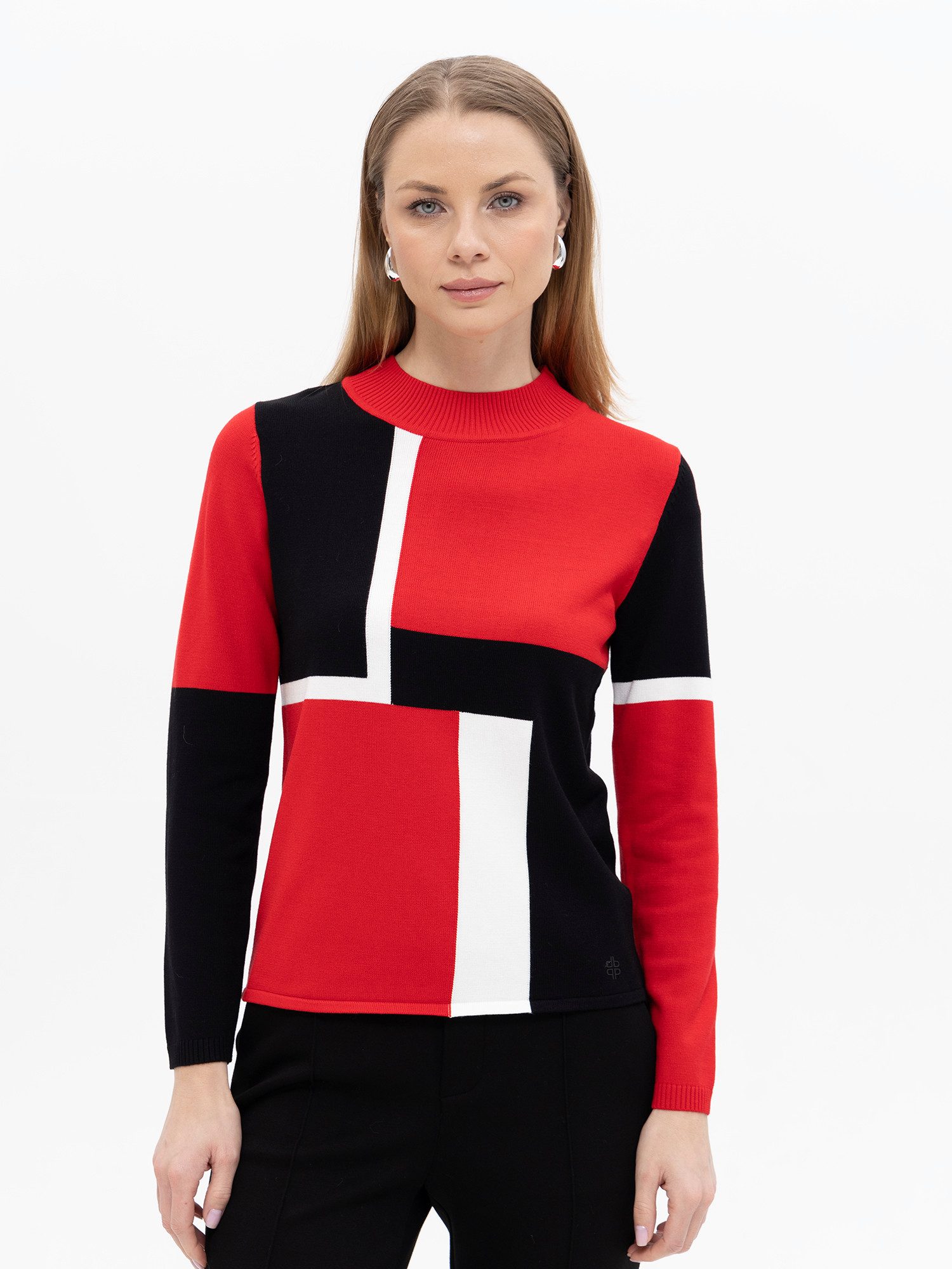 Passioni Strickpullover im Colourblock-Design günstig online kaufen