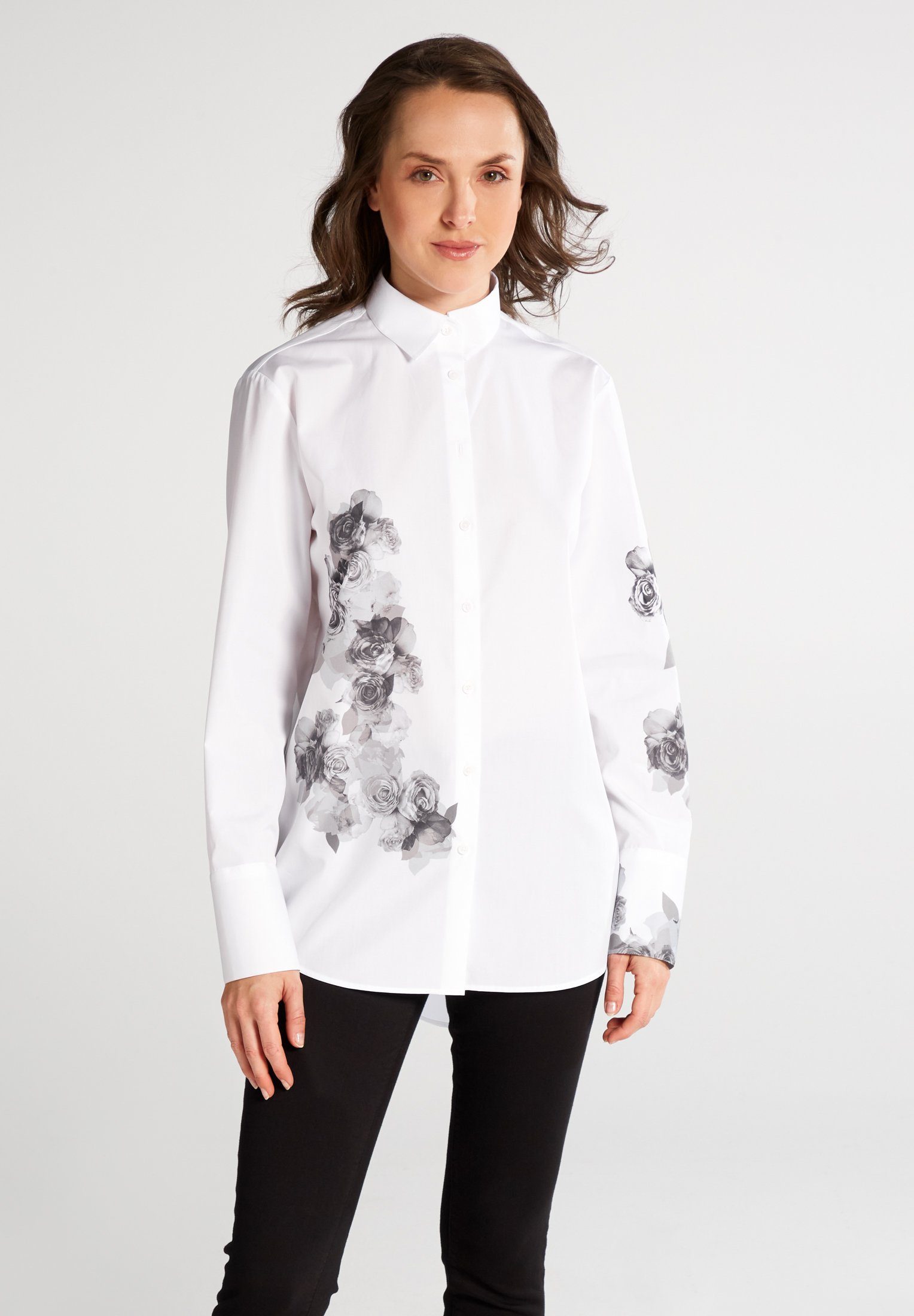 Eterna Hemdbluse LOOSE FIT EASY IRON (bügelleicht)