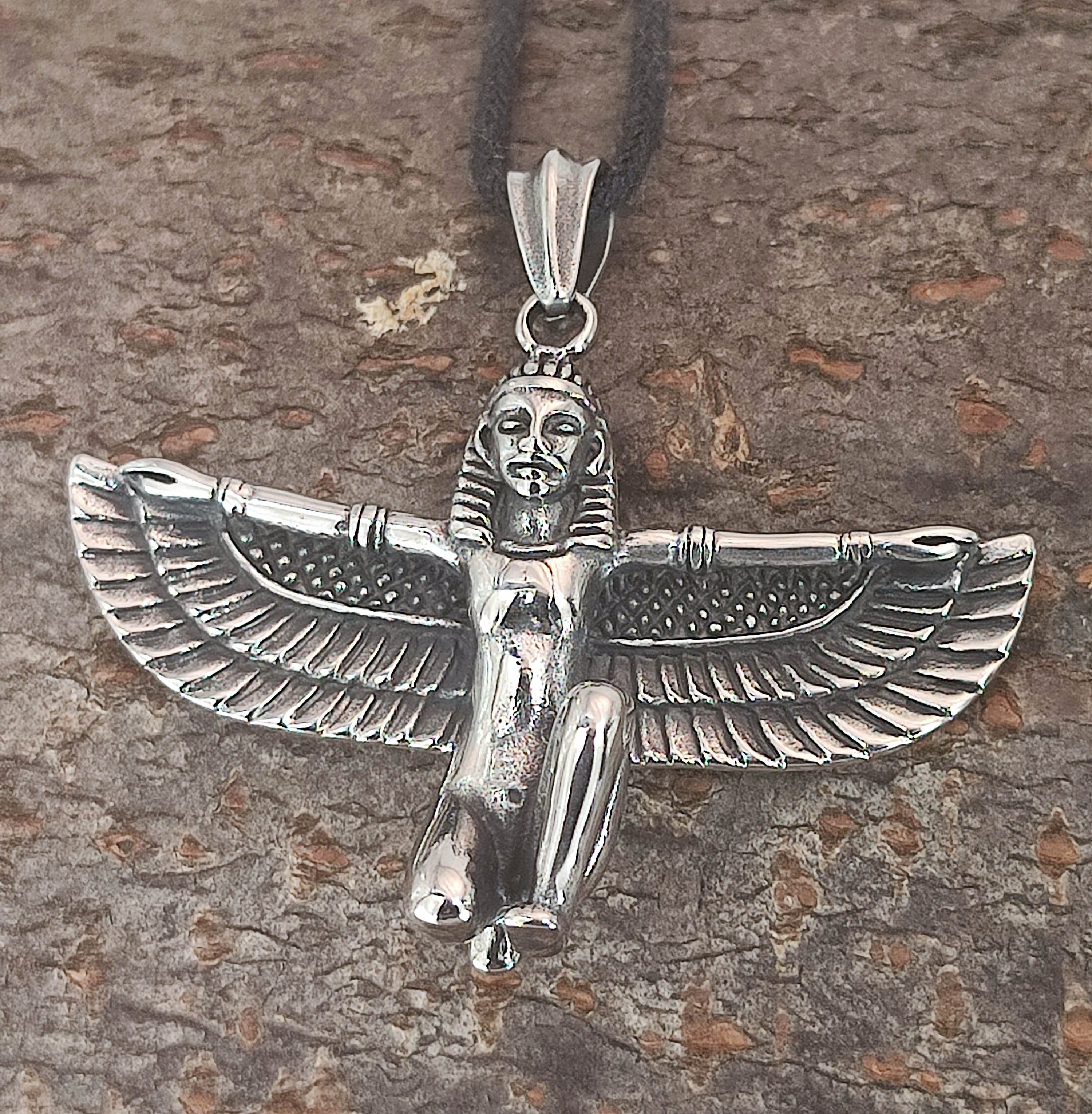 ägyptisch Kettenanhänger Göttin Osiris Leather Isis Kiss Horus Ägypten der of Geburt