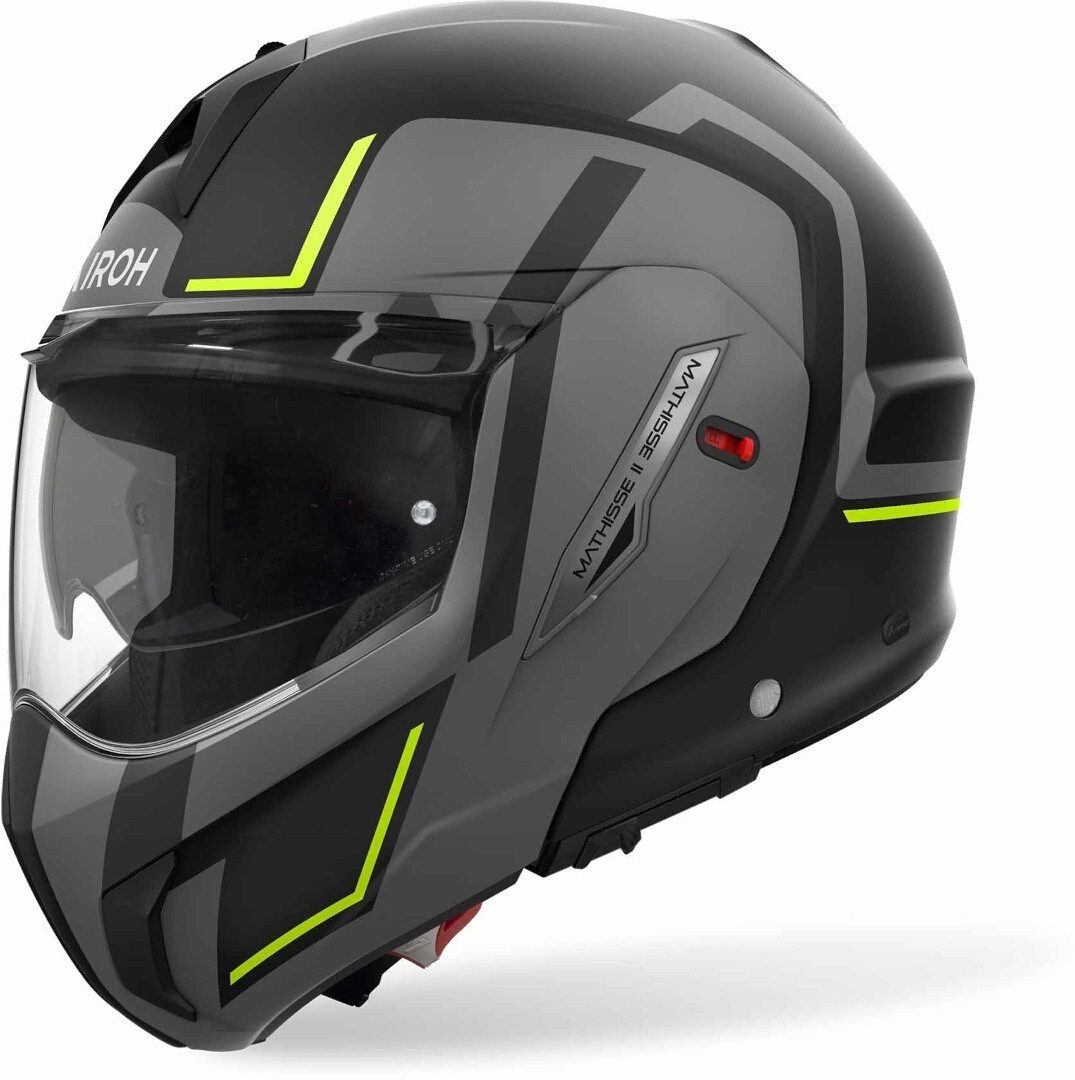 Airoh Motorradhelm Mathisse II Genius Klapphelm, Vorbereitet Für Kommunikationssystem,integriertes Sonnenvisier