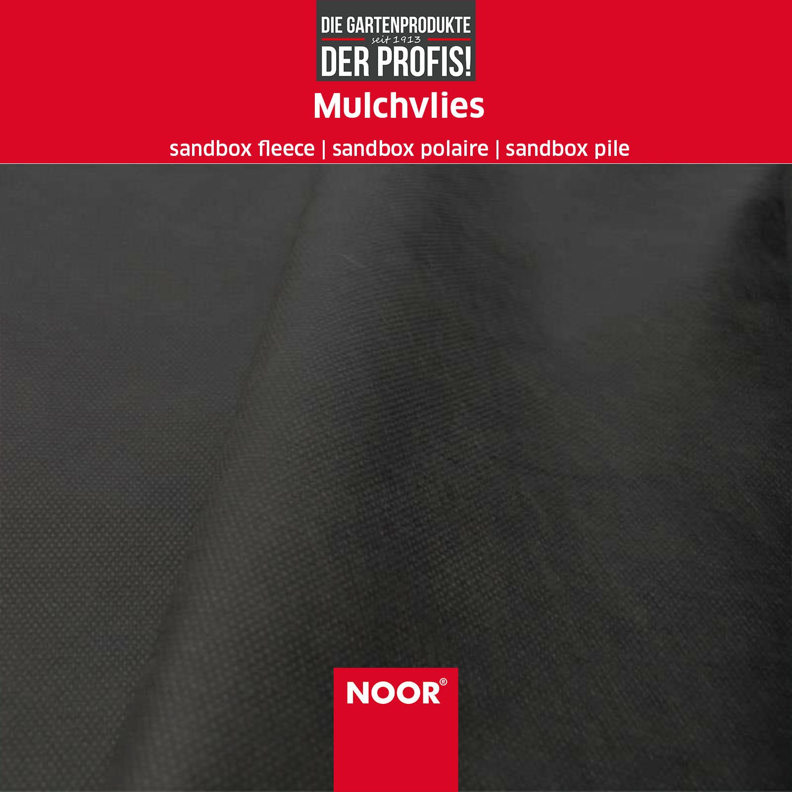 NOOR Unkrautvlies Mulchvlies - als Ukrautvlies oder Hochbeet-Vlies, zum Erhalt der Bodenfeuchtigkeit - ideale Luftzirkulation - UV-stabil