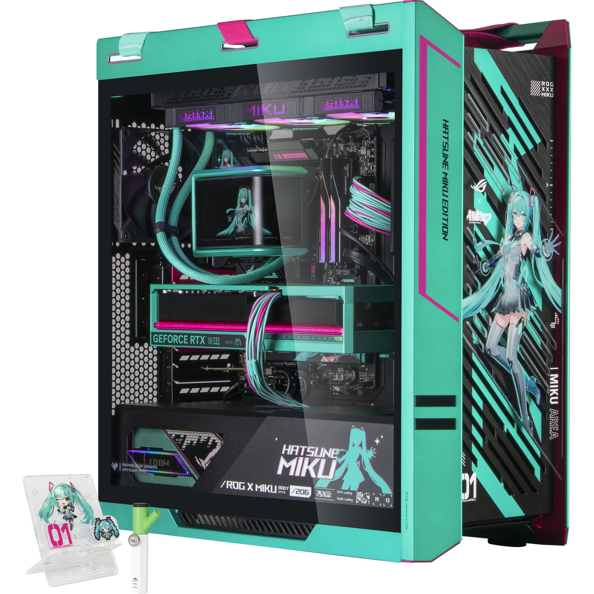 ALTERNATE ALTERNATE Gaming-PC Hatsune Miku Special Edition • PC (AMD X870E Ryzen 7, NVIDIA GeForce RTX 5080, 64 GB RAM)
