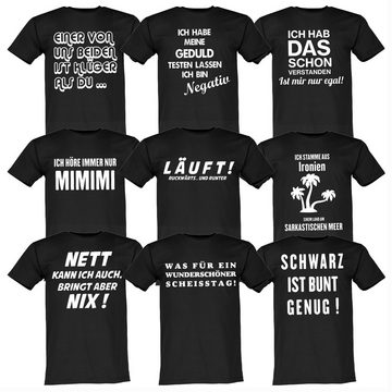 Lustige & Witzige T-Shirts T-Shirt T-Shirt Ich höre immer nur Mimimi Fun-Shirt Logo 14 T-Shirt, Logo Aufdruck, Logo, Spaß