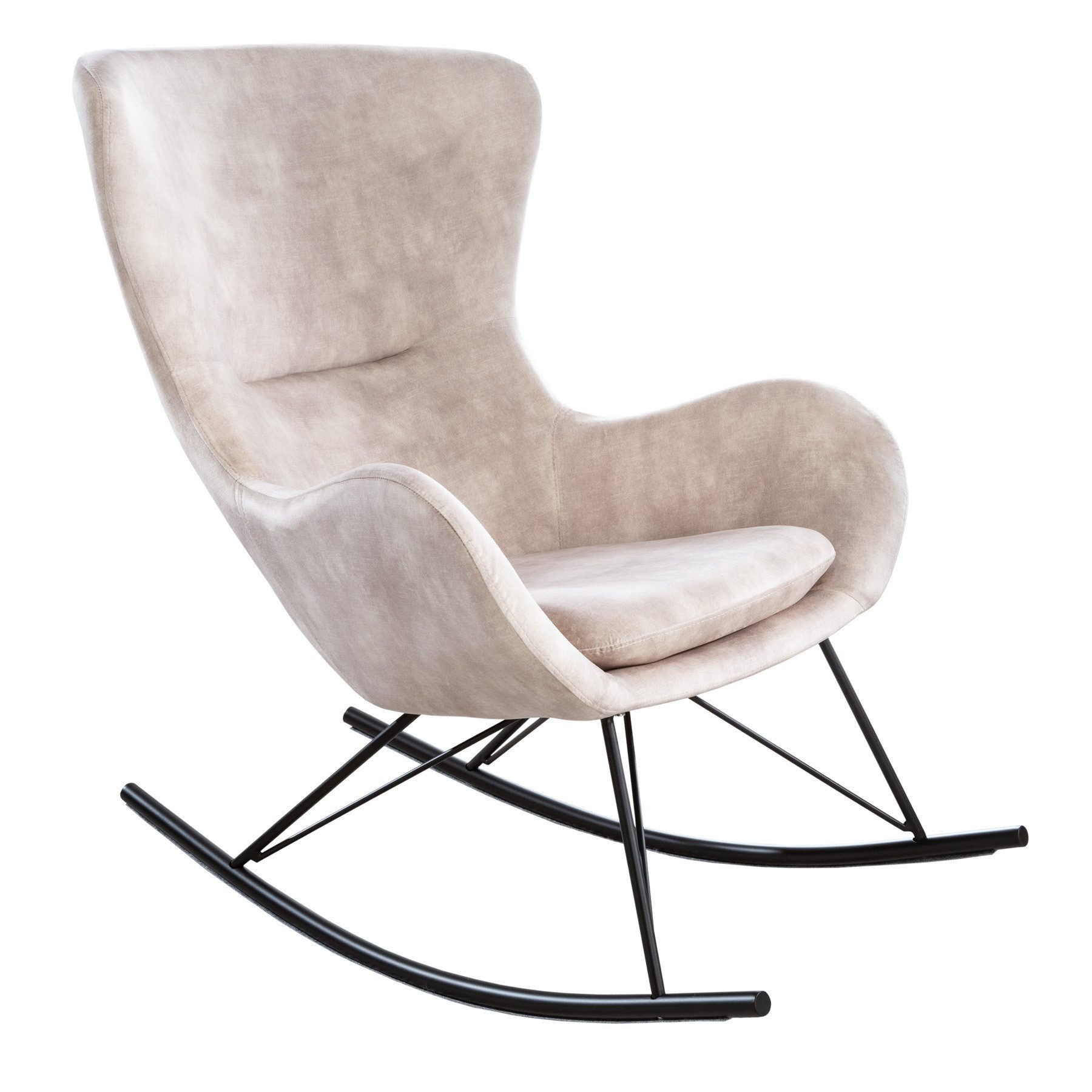 riess-ambiente Schaukelstuhl SCANDINAVIA SWING champagner / schwarz (Einzel günstig online kaufen