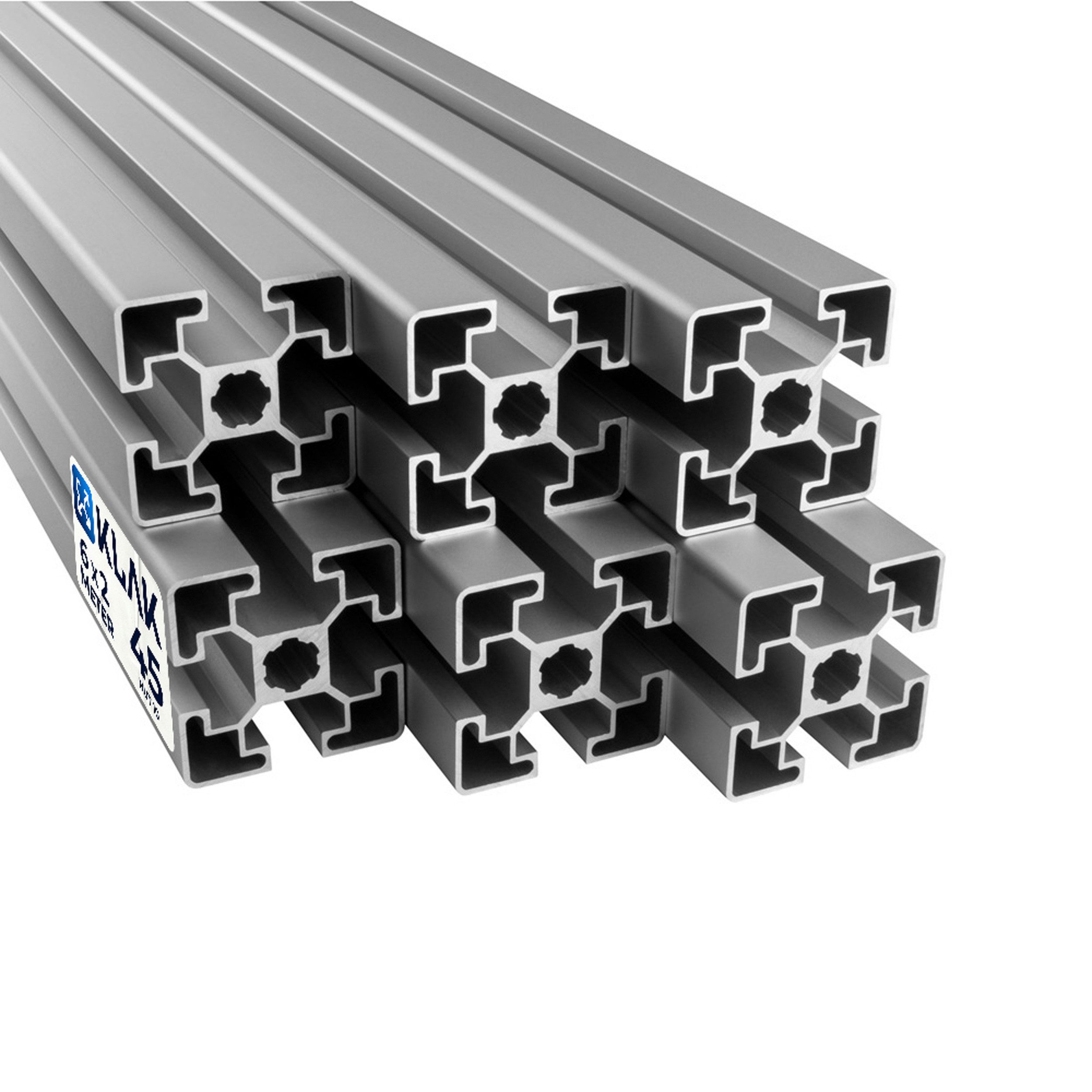 KLAK Profil KLAK 45 - 6x Aluprofil 45x45mm System-, Montageprofil Typ-I Nut 10 (Set)