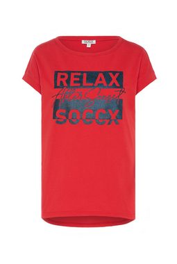 SOCCX Rundhalsshirt mit überschnittenen Schultern
