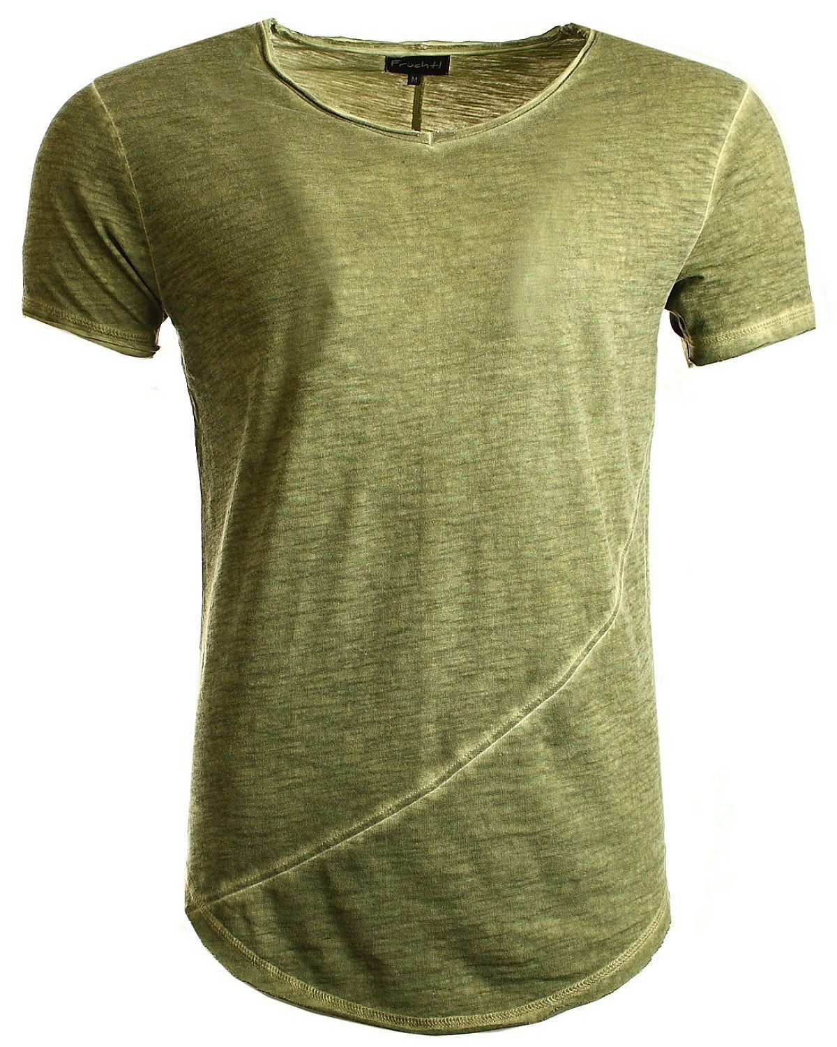 T-Shirt mit tiefem V-Ausschnitt