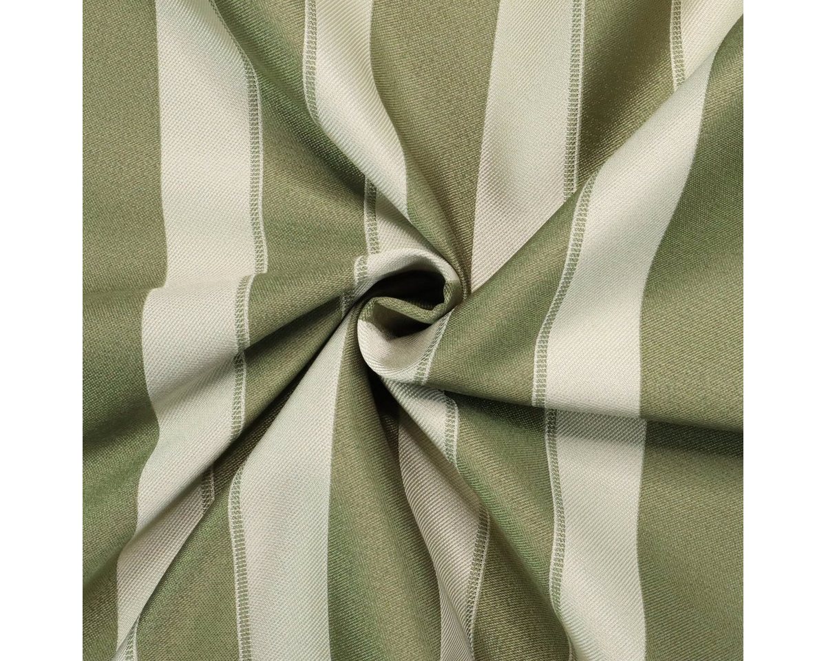 Thumbnail - Stofferia Stoff Dekostoff Streifen Satin Jacquard Carmen Grün, Breite 280 cm, Meterware