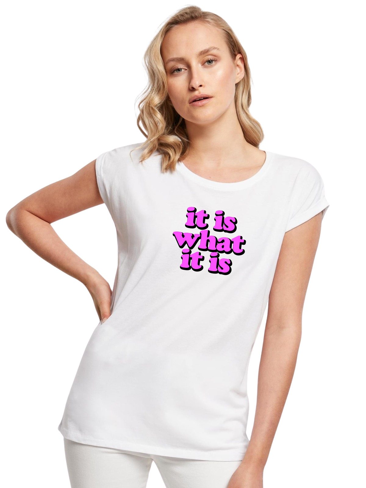 Be Famous Print-Shirt Classic Roll Up D-ITWASA (1-tlg., keine)