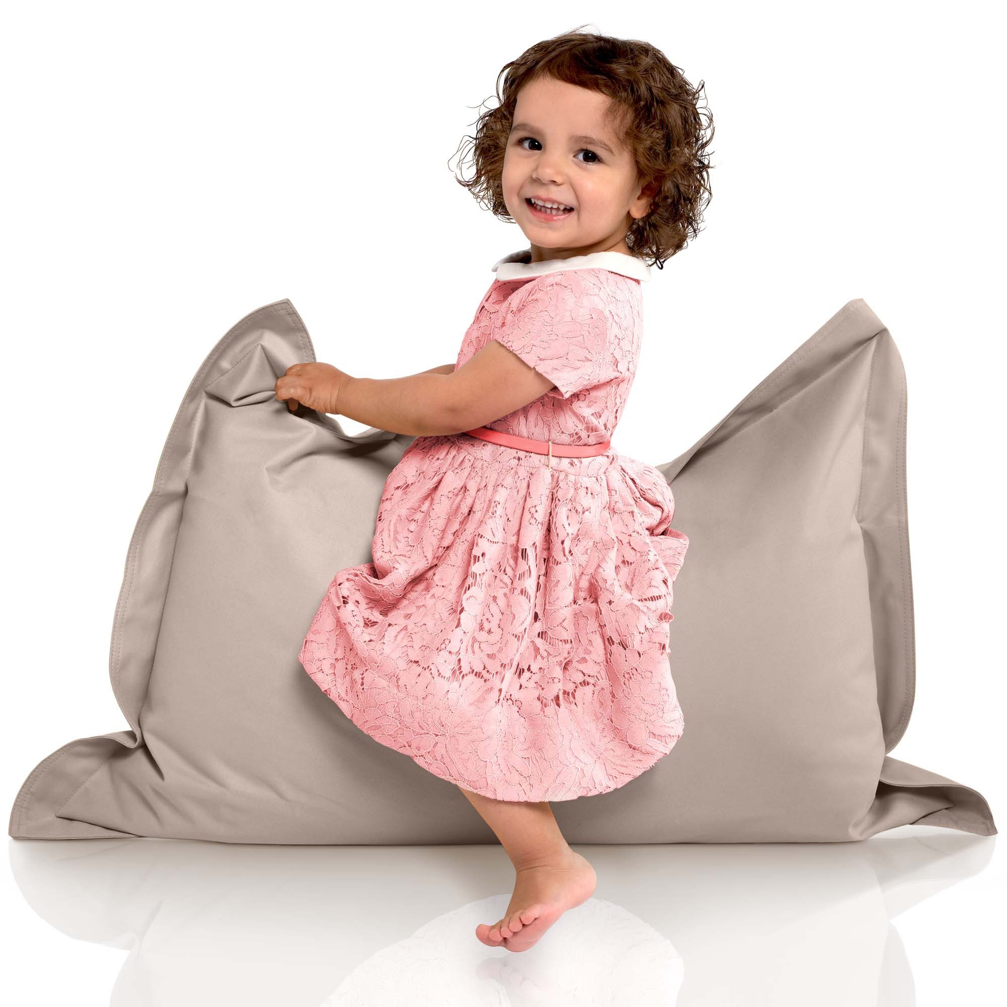 Green Bean Sitzsack Kinder-Sitzsack 70x100cm - 70 Liter (Kinder-Sitzsack 70x100cm & 70 Liter EPS-Perlen Füllung, - Indoor & Outdoor - Bean Bag Sitzkissen Bodenkissen), Sessel Riesensitzsack Liegekissen für Jungen & Mädchen
