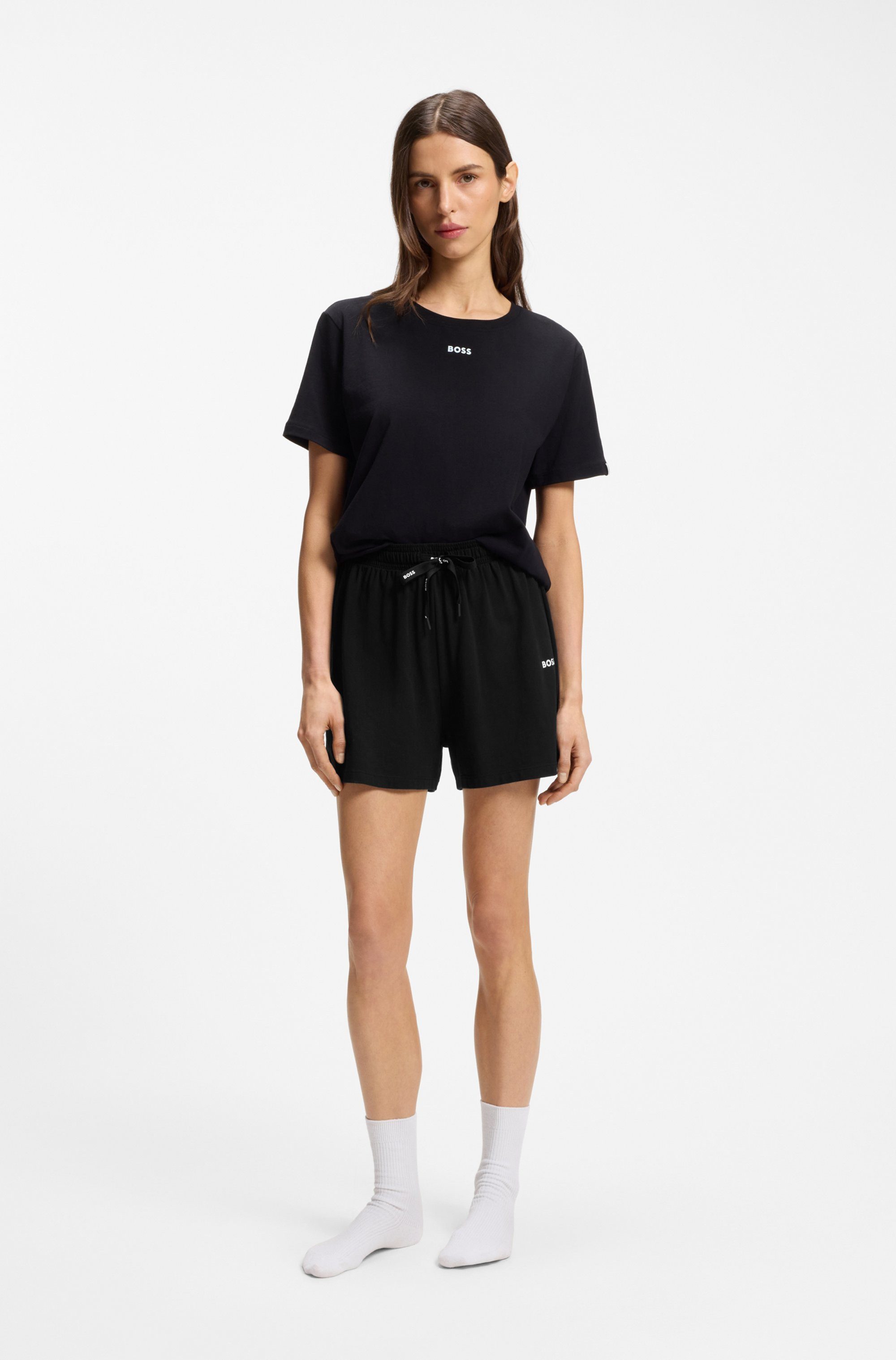 BOSS Pyjamahose CI_Shorts CW mit BOSS Logoschriftzug