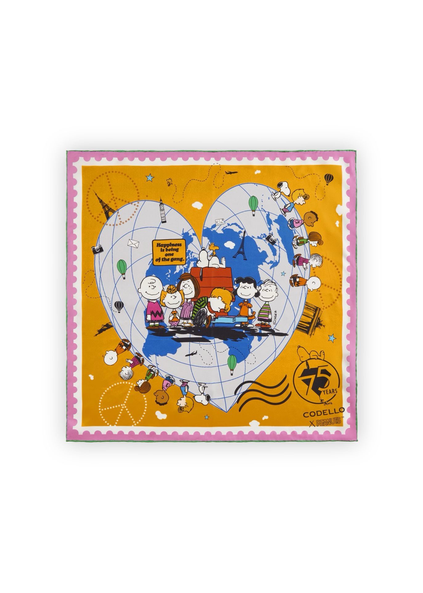 Codello Nickituch Codello Peanuts Nickituch aus Seide in gelb oder pink, Ed günstig online kaufen