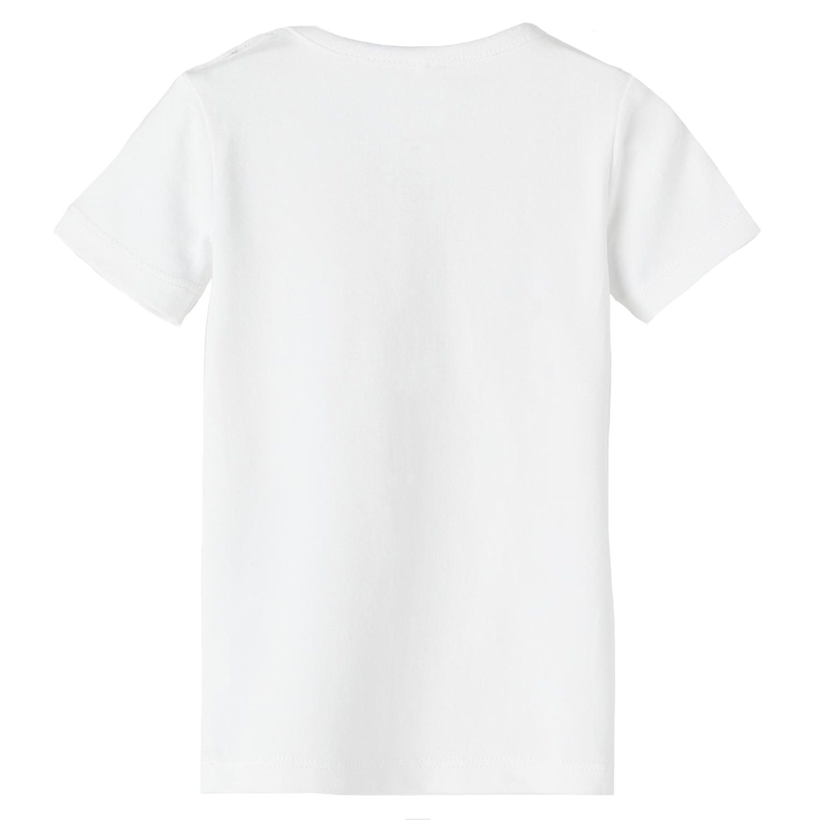 TOP Bio-Baumwolle NBMJOGGIE It aus Elastan T-Shirt Name Bright mit SS White