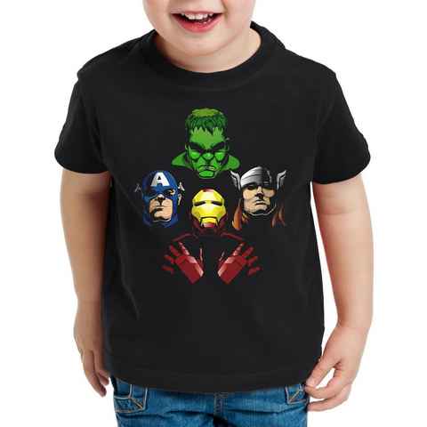 style3 Print-Shirt Kinder T-Shirt Fab 4 captain infinity iron stark hulk america