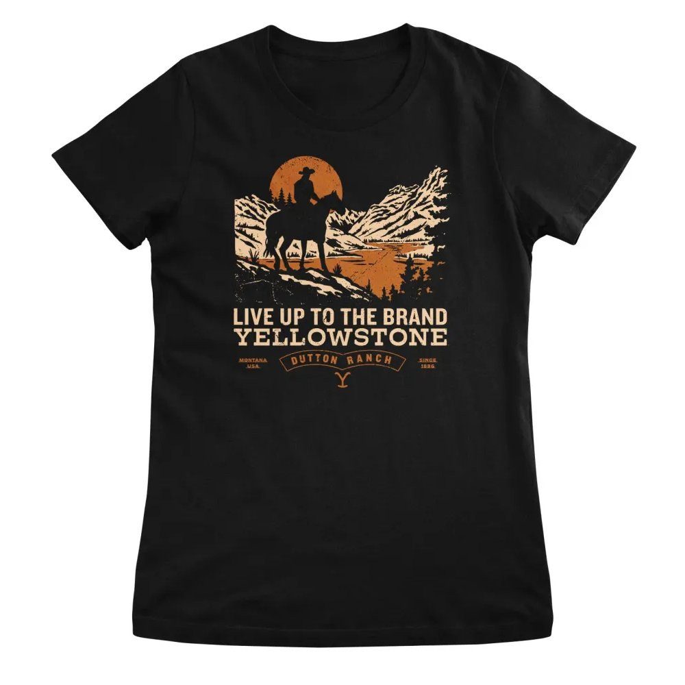 yellowstone T-Shirt Live UP TO The Brand Girly Tee