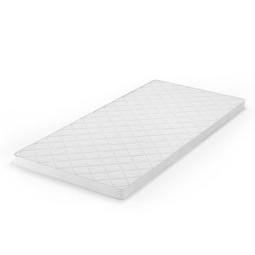 Topper Komfortschaumtopper Matratzenschoner 90x200 cm Weiß, VitaliSpa®, 6 cm hoch, Polyester