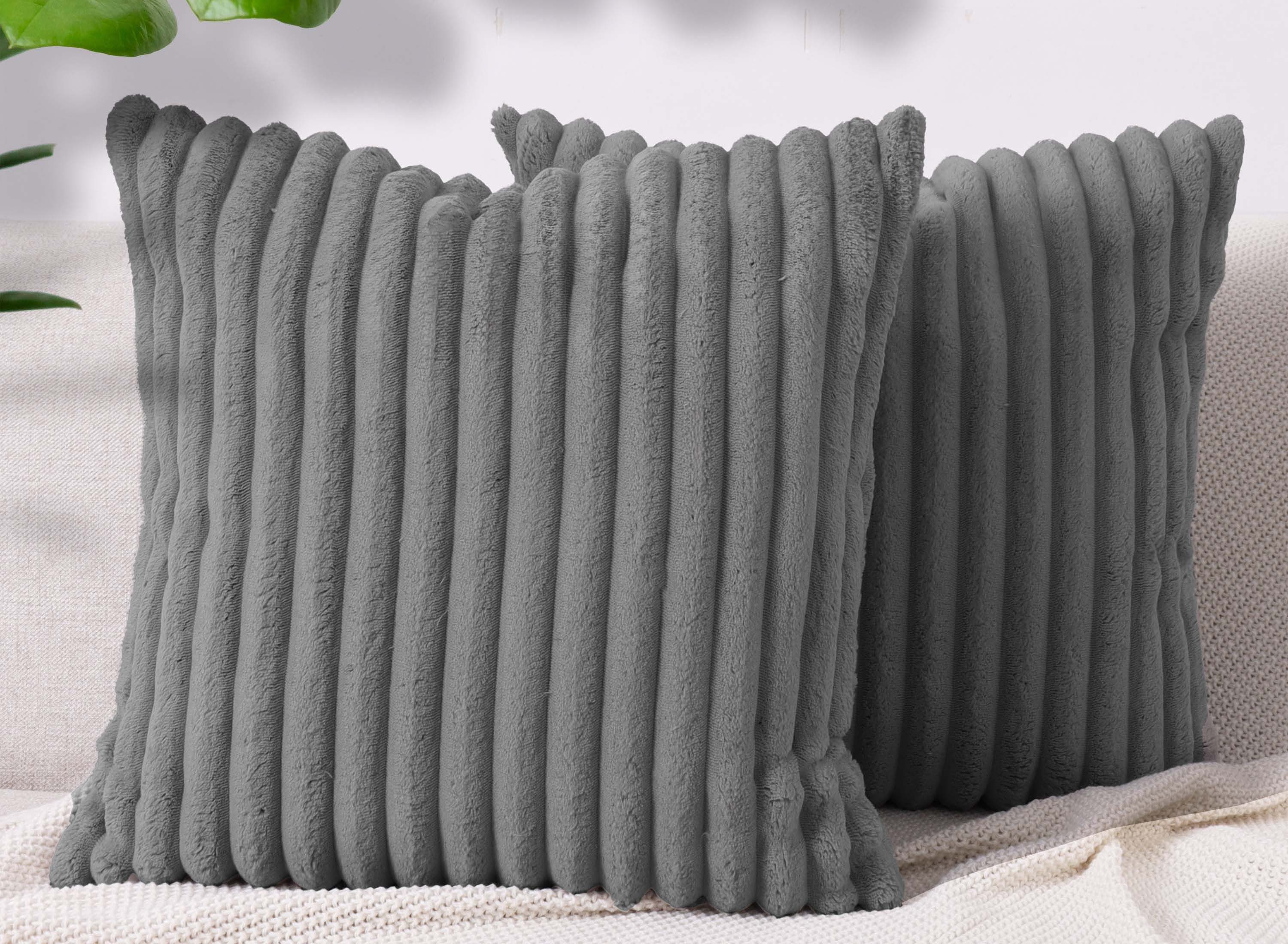 Amilian Dekokissen Sofakissen Couchkissen 2er Set Zierkissen mit Kissenfüllung, (2 Stück), 50x50 cm, Dekokissen mit Füllung und Bezug; Wohnkissen
