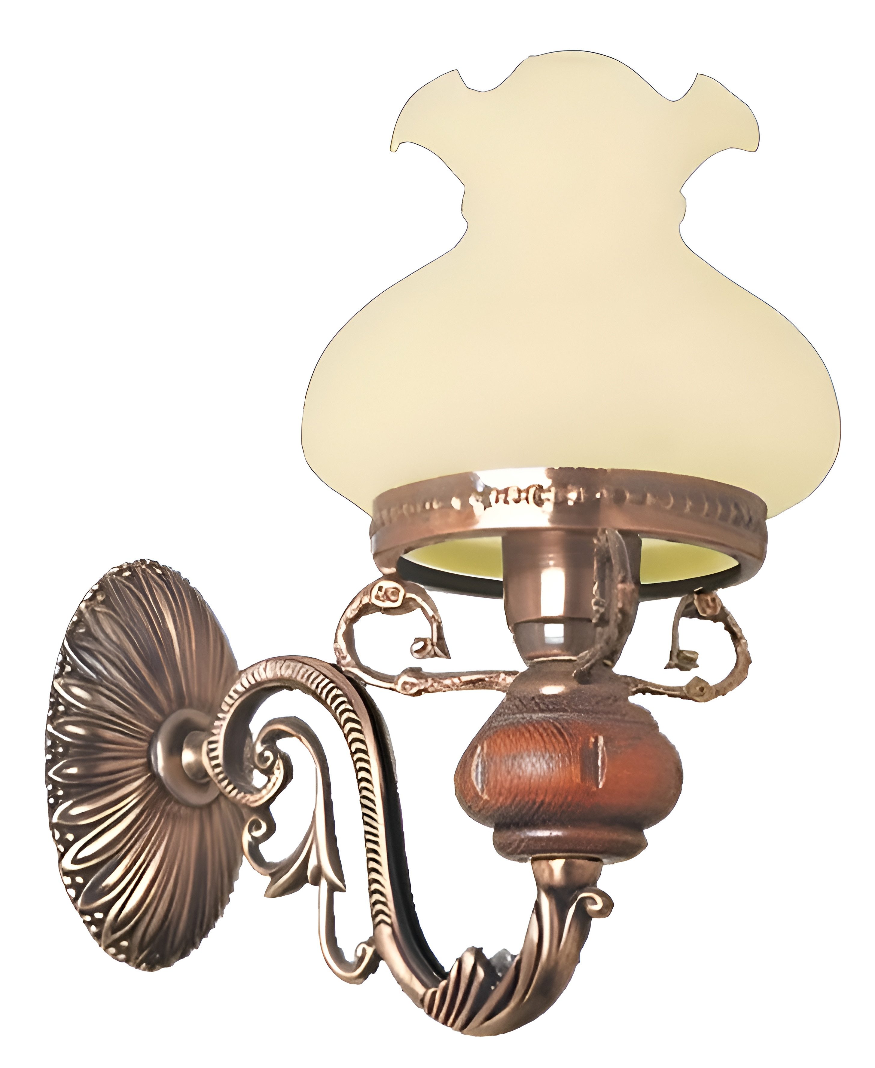 Xlmoebel Wandleuchte Elegante Wandlampe aus Barockglas für stilvolle Akzente, Keine Funktionen, Hergestellt in Europa