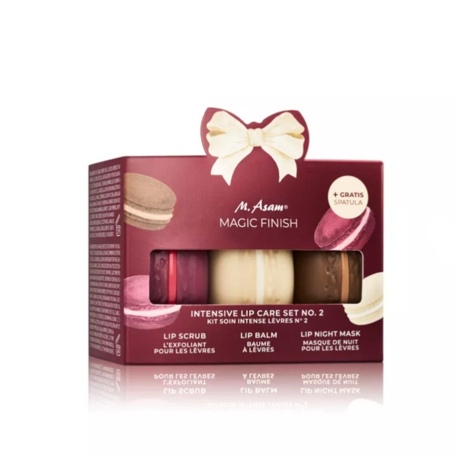 M. Asam Make-up Set MAGIC FINISH Lippenpflege Geschenkbox, 3-tlg., Sweet Winter Macaron Edition