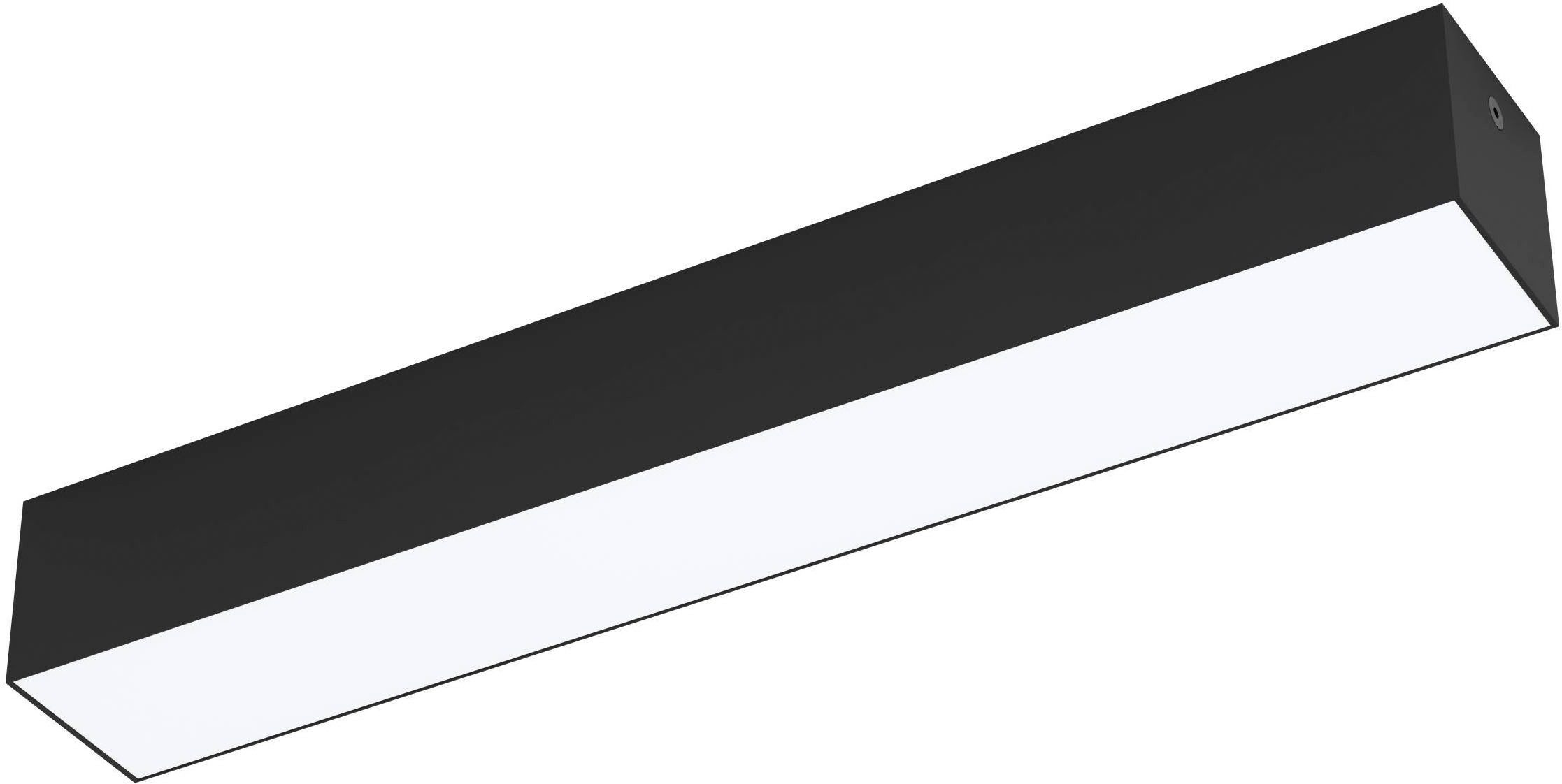 EGLO Aufbauleuchte Salitta Aufbaulampe, Außenbeleuchtung, Wandlampe, Metall, IP65, Lampe, LED fest integriert, Warmweiß, Aufbauleuchte - L38 x B5,5 x H5,5 cm - schwarz - 9W inkl.