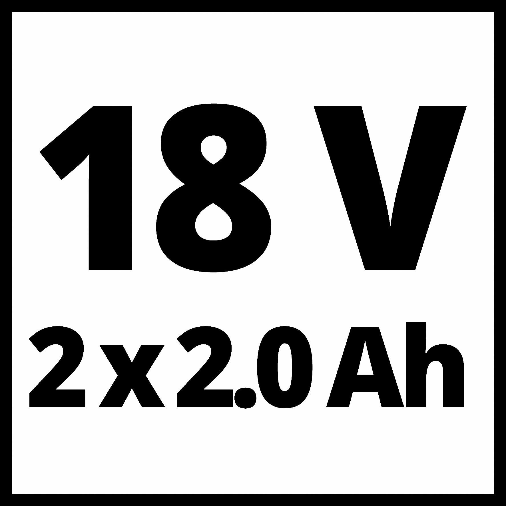 Einhell Akku-Schlagbohrschrauber Power X-Change TE-CD inkl. max. 2 á 1250 Ah +64, und 2 Ladegerät U/min, 18/2 Akkus Li-i (Set)
