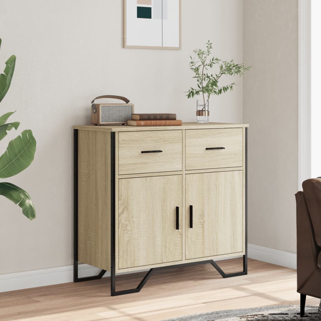 vidaXL Sideboard Sideboard Sonoma-Eiche 79,5x35,5x74,5 cm günstig online kaufen
