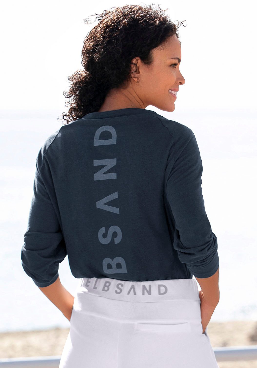 Elbsand Longsleeve "Tinna" mit Logodruck hinten, Langarmshirt aus Baumwoll- günstig online kaufen