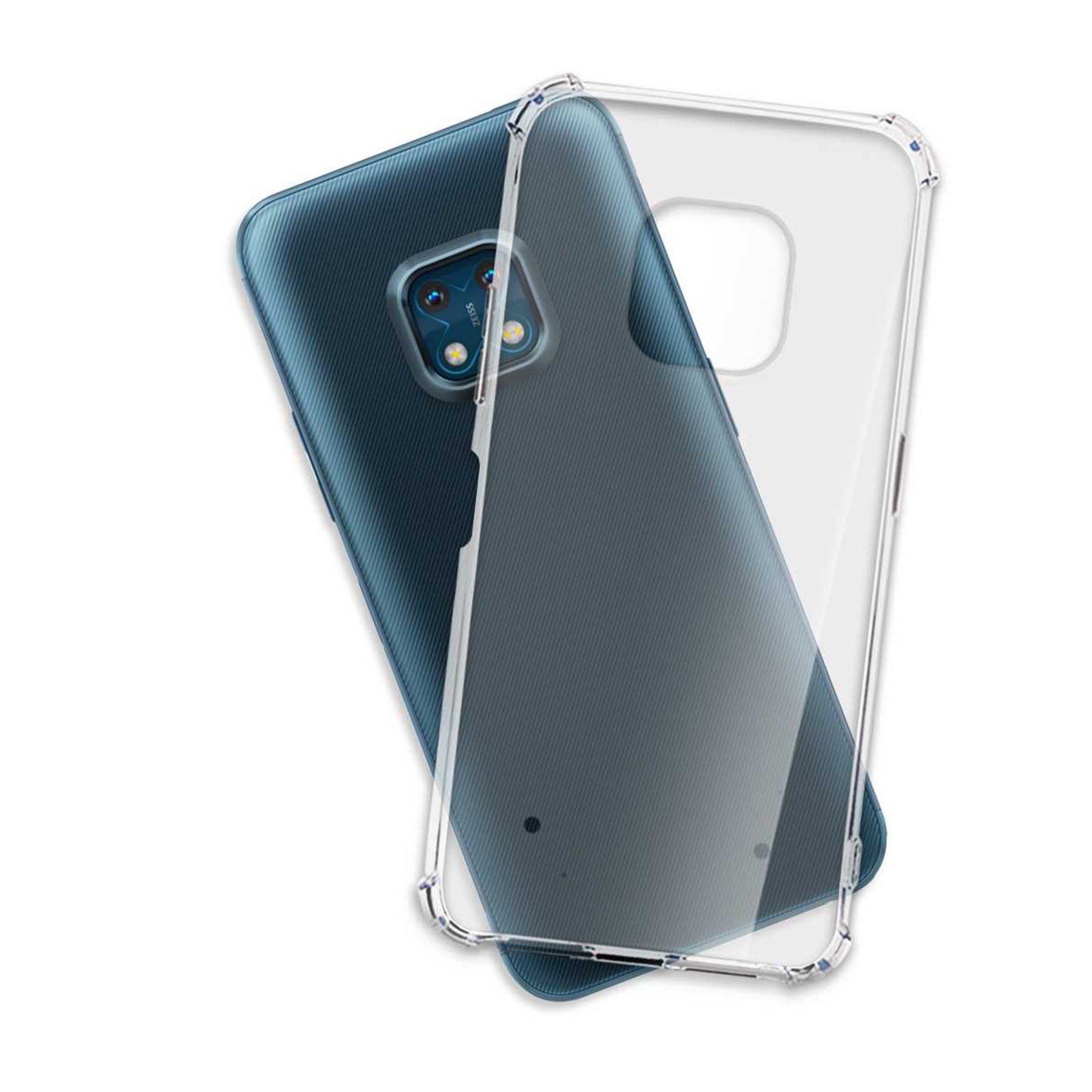 mtb more energy Smartphone-Hülle Clear Armor Case für Nokia XR20, Transparente TPU Schutzhülle Case Backcover mit Anti-Shock Verstärkung