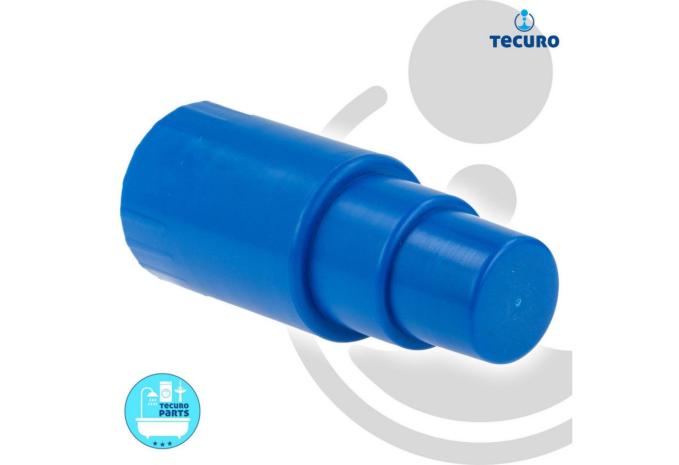 Thumbnail - tecuro Ablaufrohr Abfluss - Siphon - Baustopfen für HT - Steckmuffe Ø 32/40/50 mm