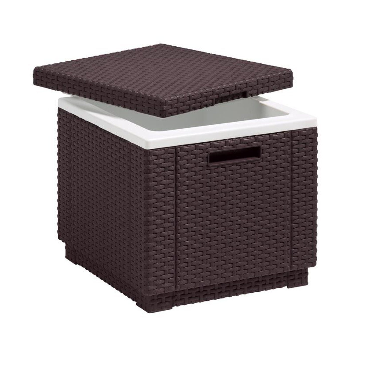 Keter Kühlbox, 40 l, Gartenkühler Rattanoptik