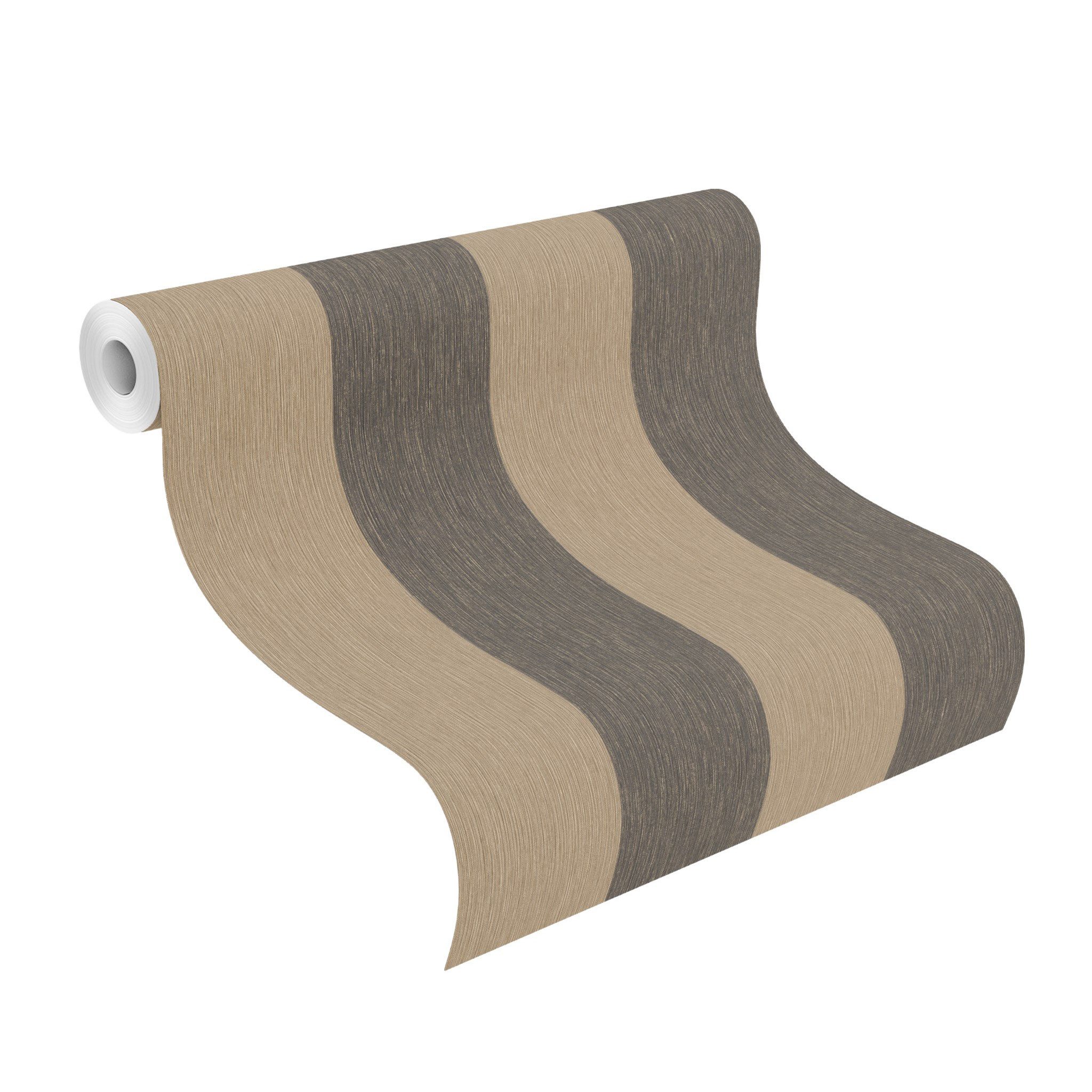 Rasch Vliestapete Vliestapete Perfecto VI 844030, strukturiert, Streifen, Blockstreifen