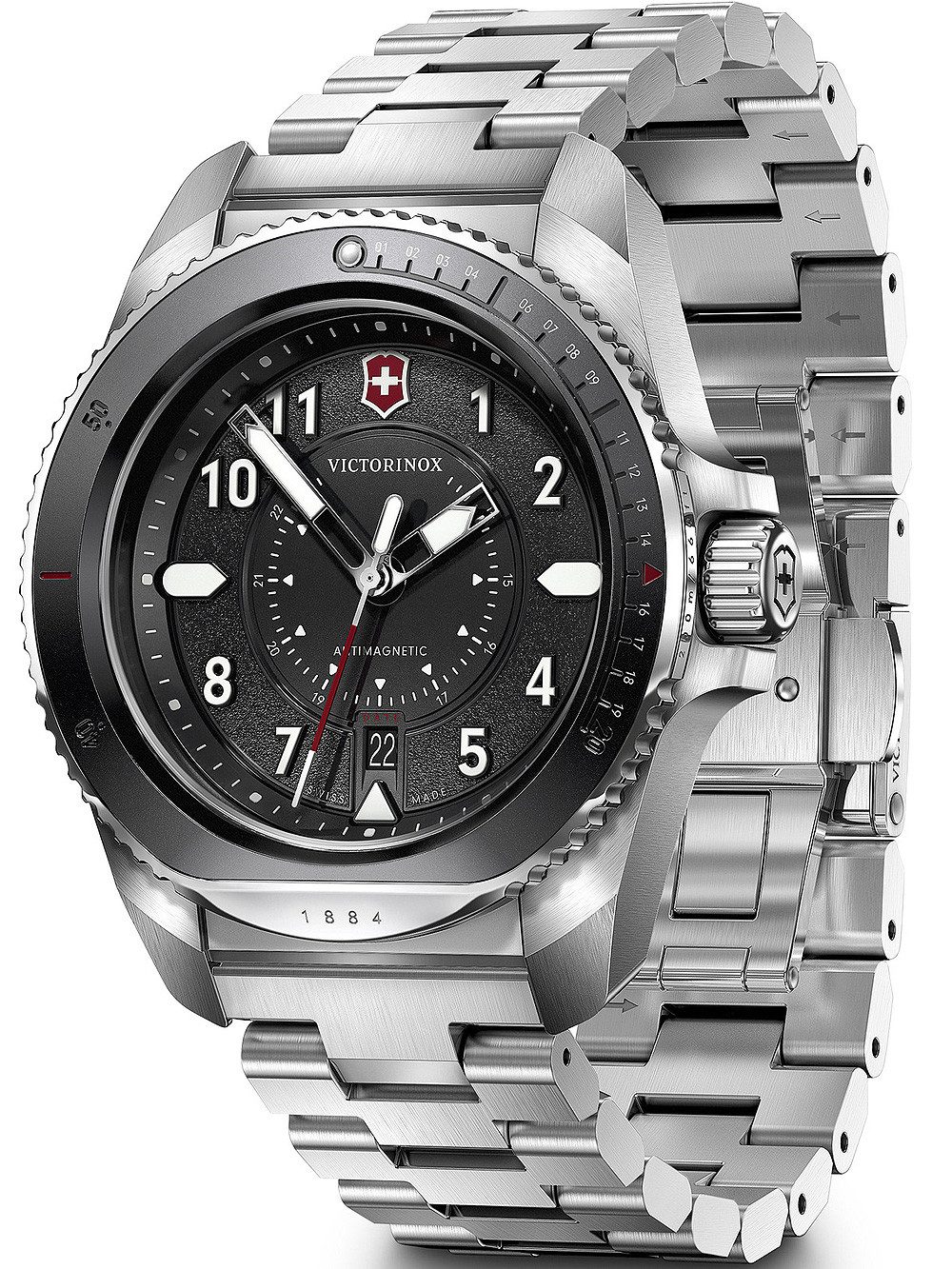 Victorinox Quarzuhr Victorinox 242009 Journey 1884 Herrenuhr 43mm 20ATM Victorinox 242009 Journey 1884 Herrenuhr 43mm 20ATM