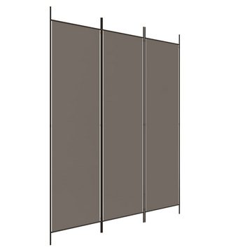 vidaXL Raumteiler 3-tlg. Paravent Anthrazit 150x220 cm Stoff, 1-tlg.