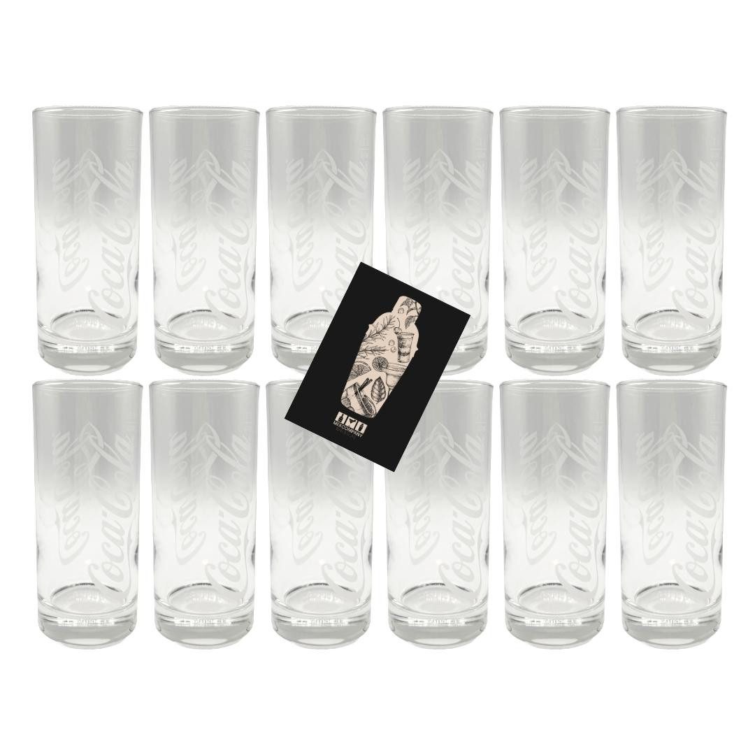 Mixcompany Gläser-Set Coca-Cola Longdrink Gläser 12er-Set - 0,3L geeicht