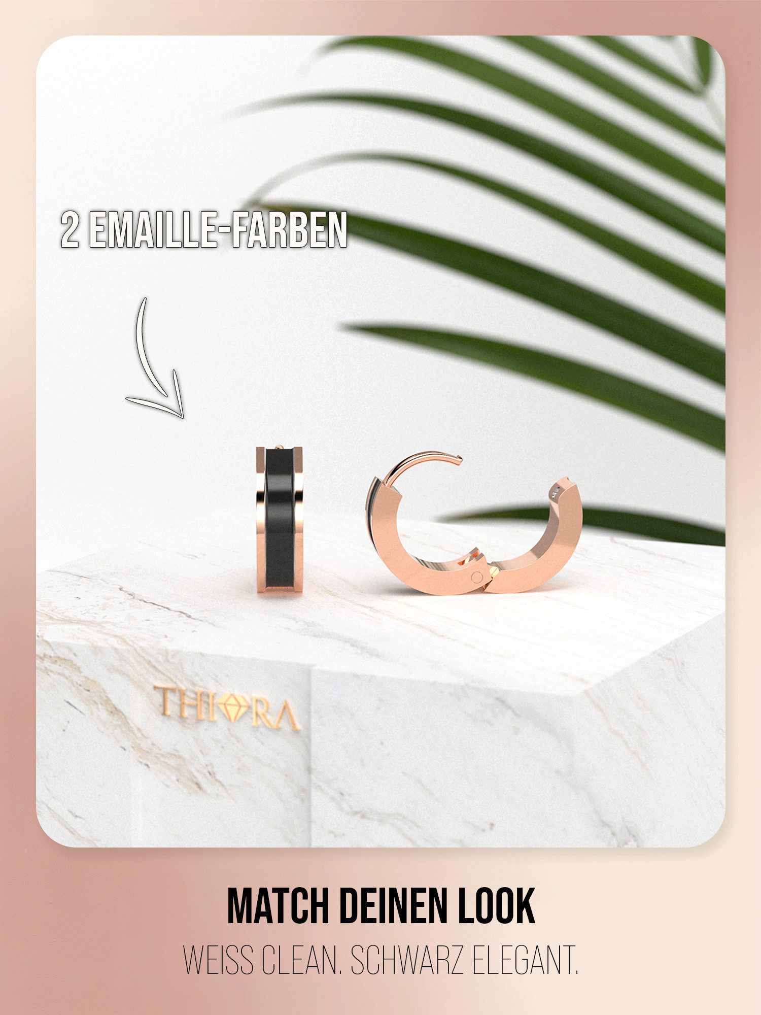THIORA Paar Creolen Seychelles Secret, Wasserfest – Bild 3 von 5