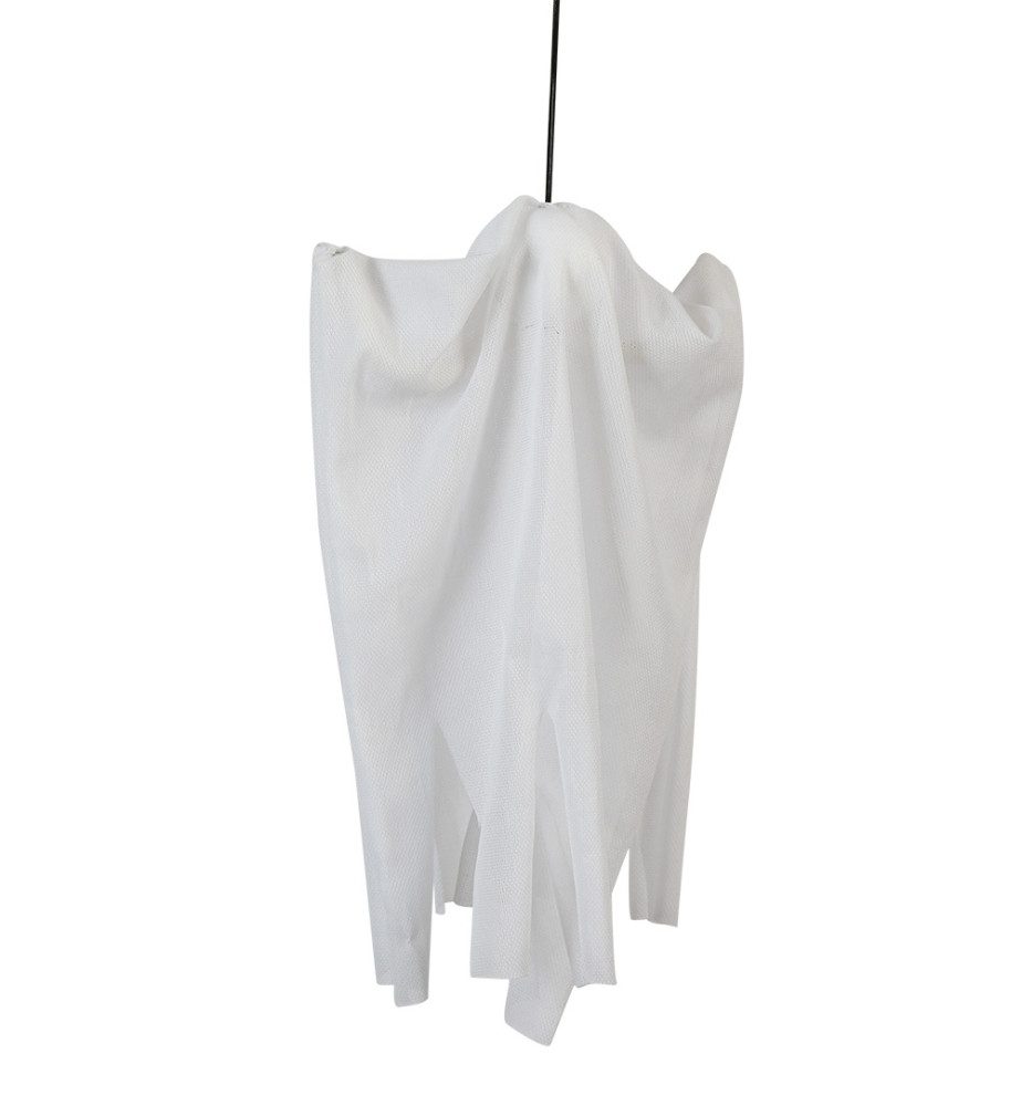 Fries Dekofigur XXL Geist Gespenst zum Hängen 30 cm Hoch Weiß Halloween Karneval, Zum Aufhängen