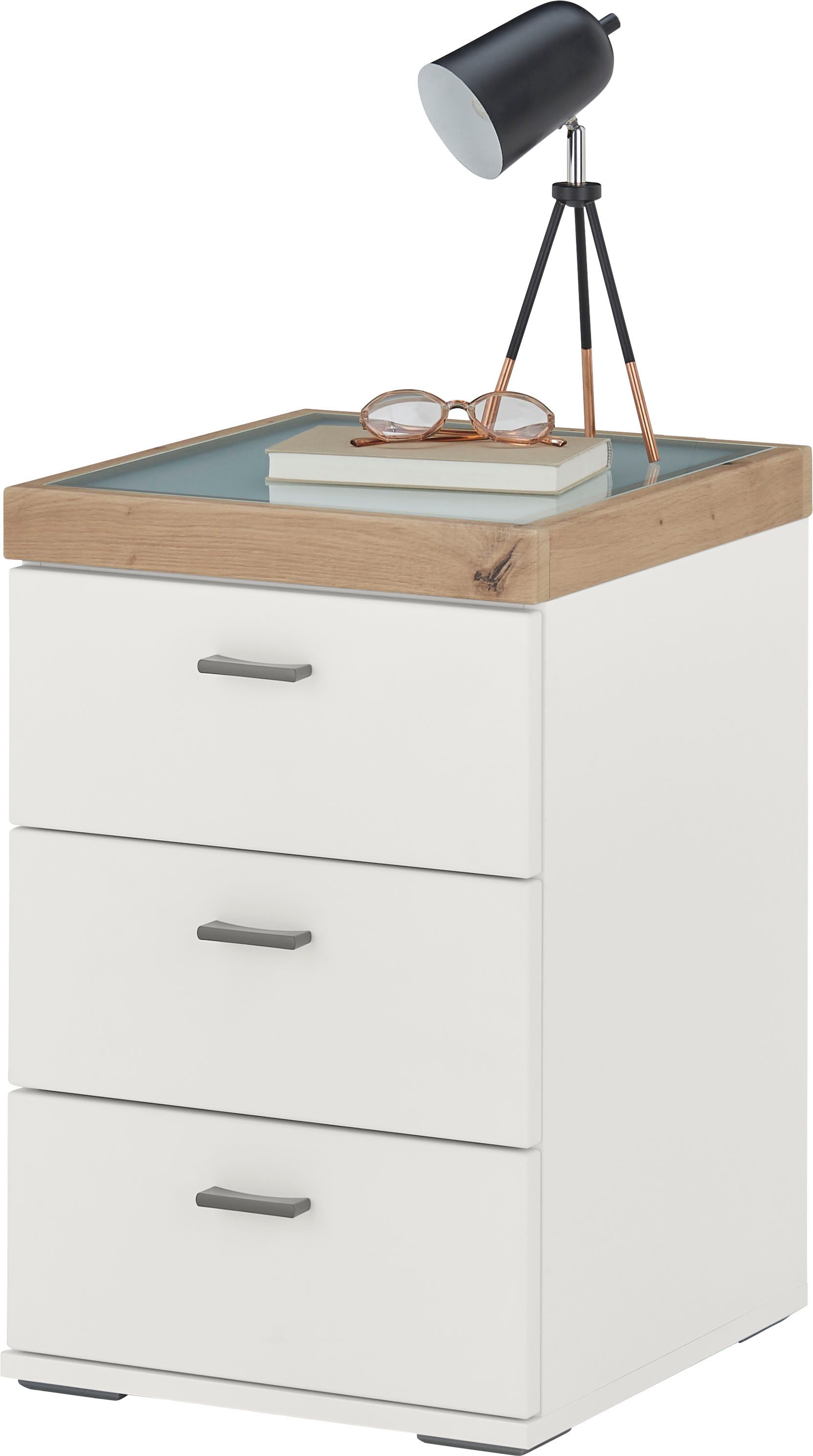 set one by Musterring Nachtschrank Lancaster Dielen (1-St) inklusive LED-Beleuchtung, in 2 Farben erhältlich, B 41 x H 61 cm