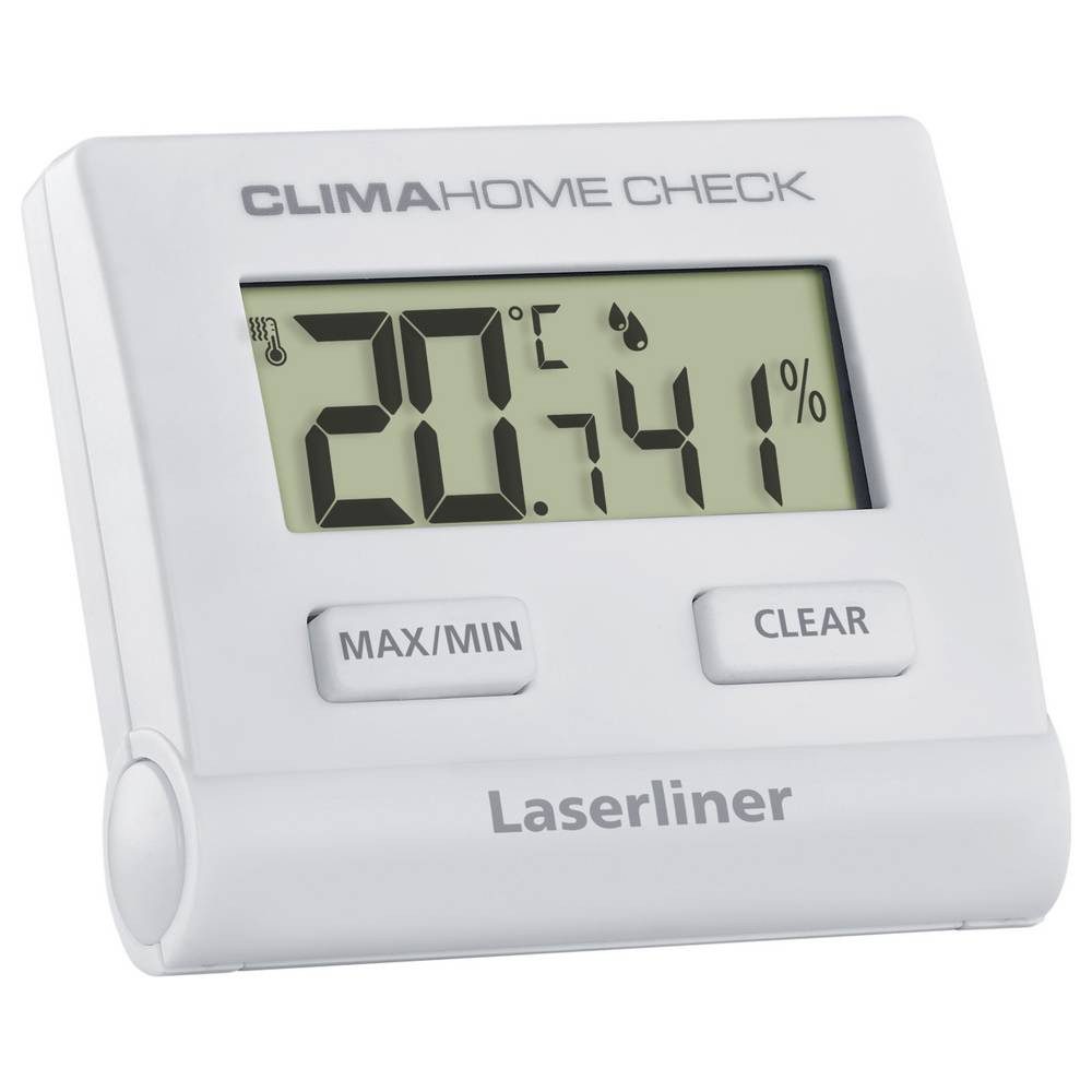 LASERLINER Hygrometer ClimaHome-Check Luftfeuchtigkeits- und Temperaturdatenlogger 082.028E