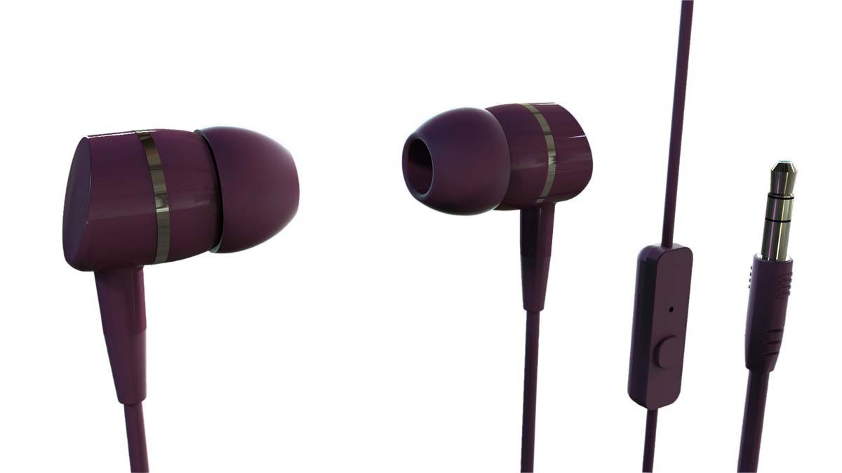 Vivanco Smartphone-Headset (In Ear Sport Kopfhörer mit Anruffunktion)