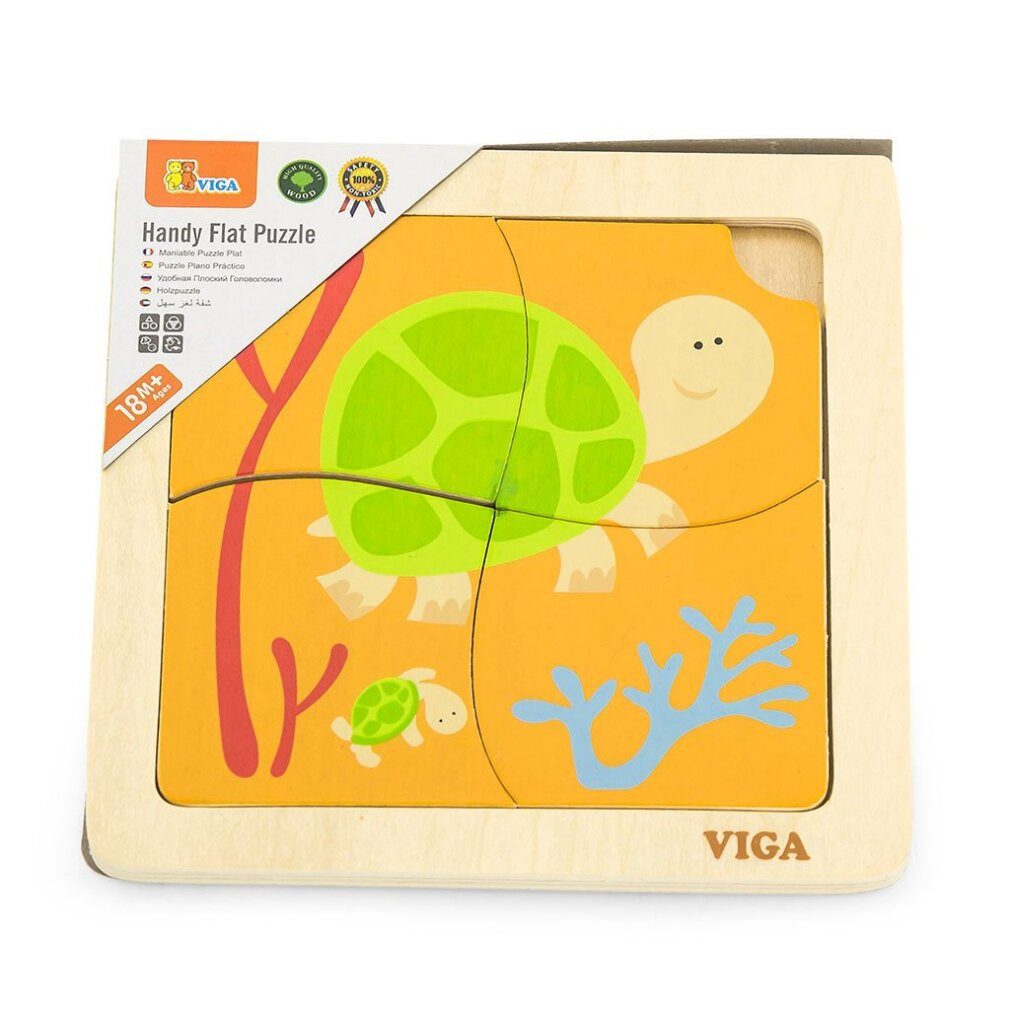 Viga® Holzspielzeug Puzzle Viga 50143 Rätsel auf dem Podium - Å¼Ã³Åwiki, Puzzleteile