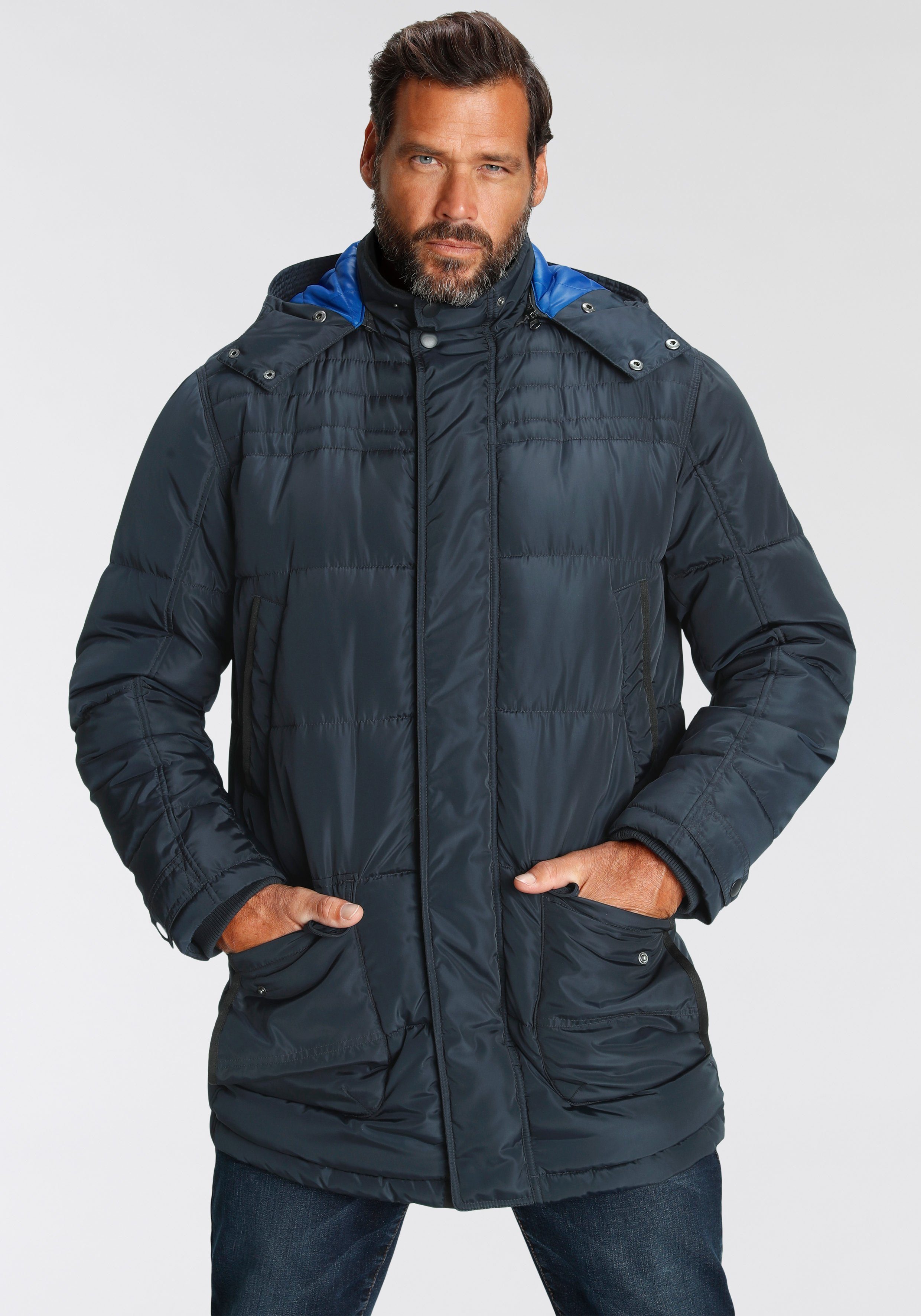 Man's World Winterjacke mit abnehmbarer Kapuze