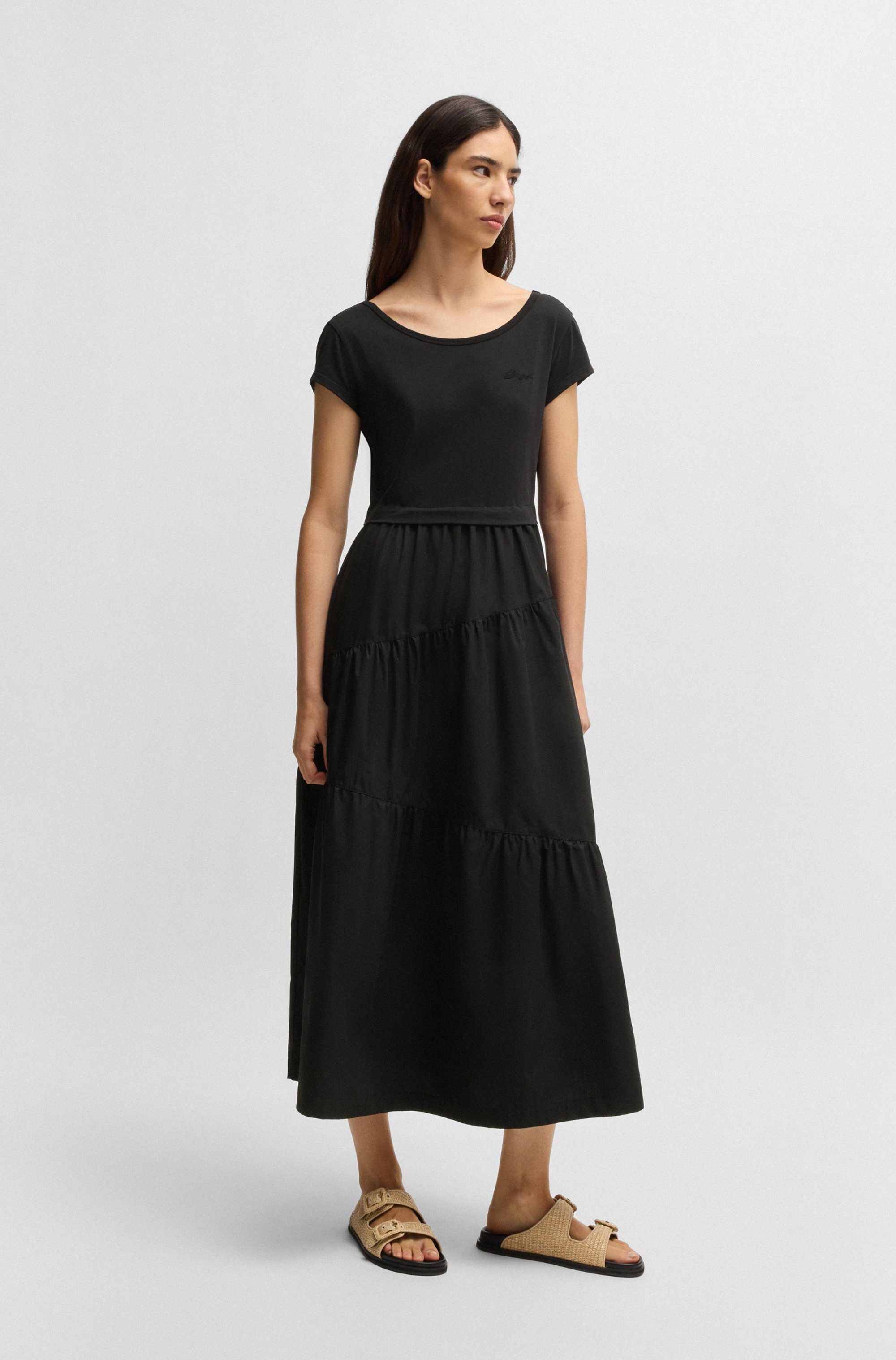 BOSS ORANGE Volantkleid Enesi Premium Damenmode günstig online kaufen