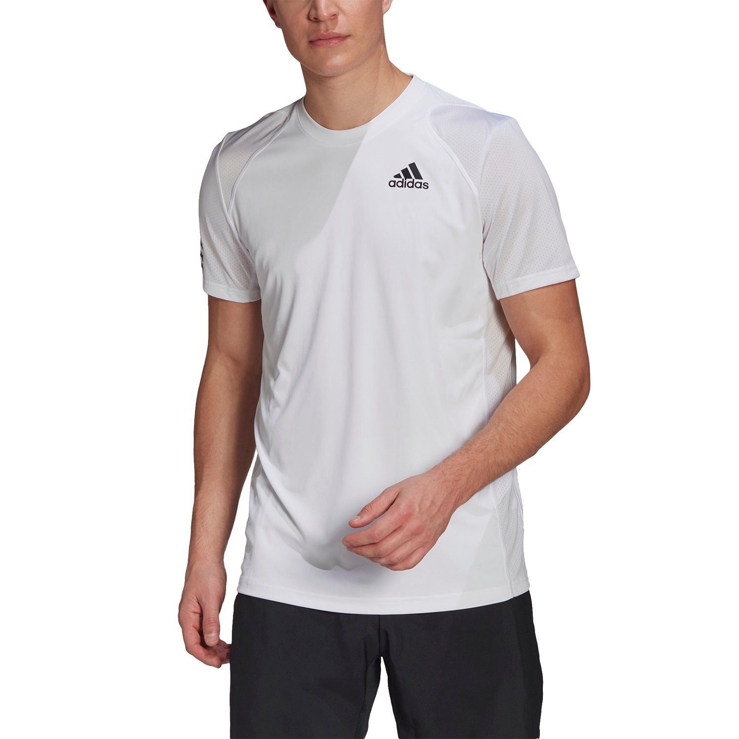adidas Performance T-Shirt Club 3 Stripes weiss Herren