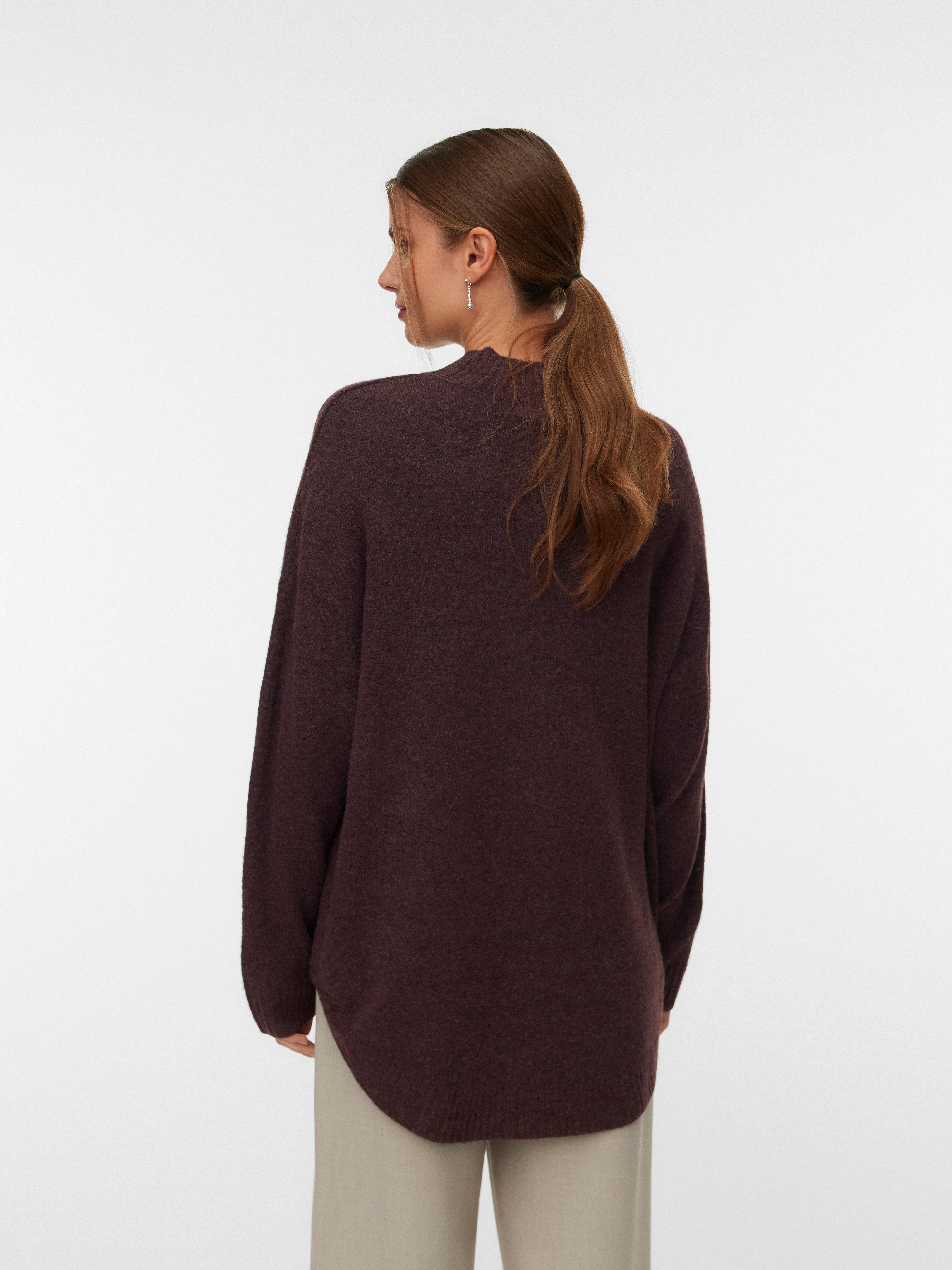 Vero Moda Strickpullover VMPLAZA LS HIGHNECK LONG PULLOVER GA BOO günstig online kaufen