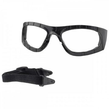 KHS Sonnenbrille Armee Sportbrille, klar (Set, Sonnenbrille inkl. Etui) beidseitige Anti-Fog-Beschichtung