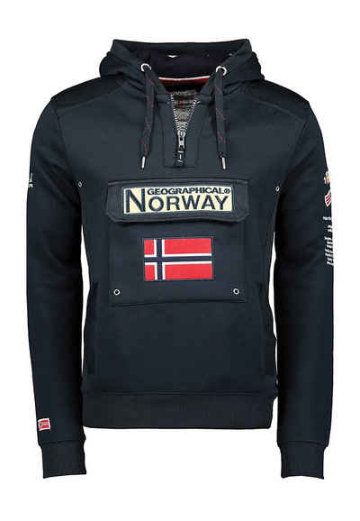 Geo Norway Hoodie Geographical Norway Herren Sweater GYMCLASS WW2477H/GN Dunkelblau Navy